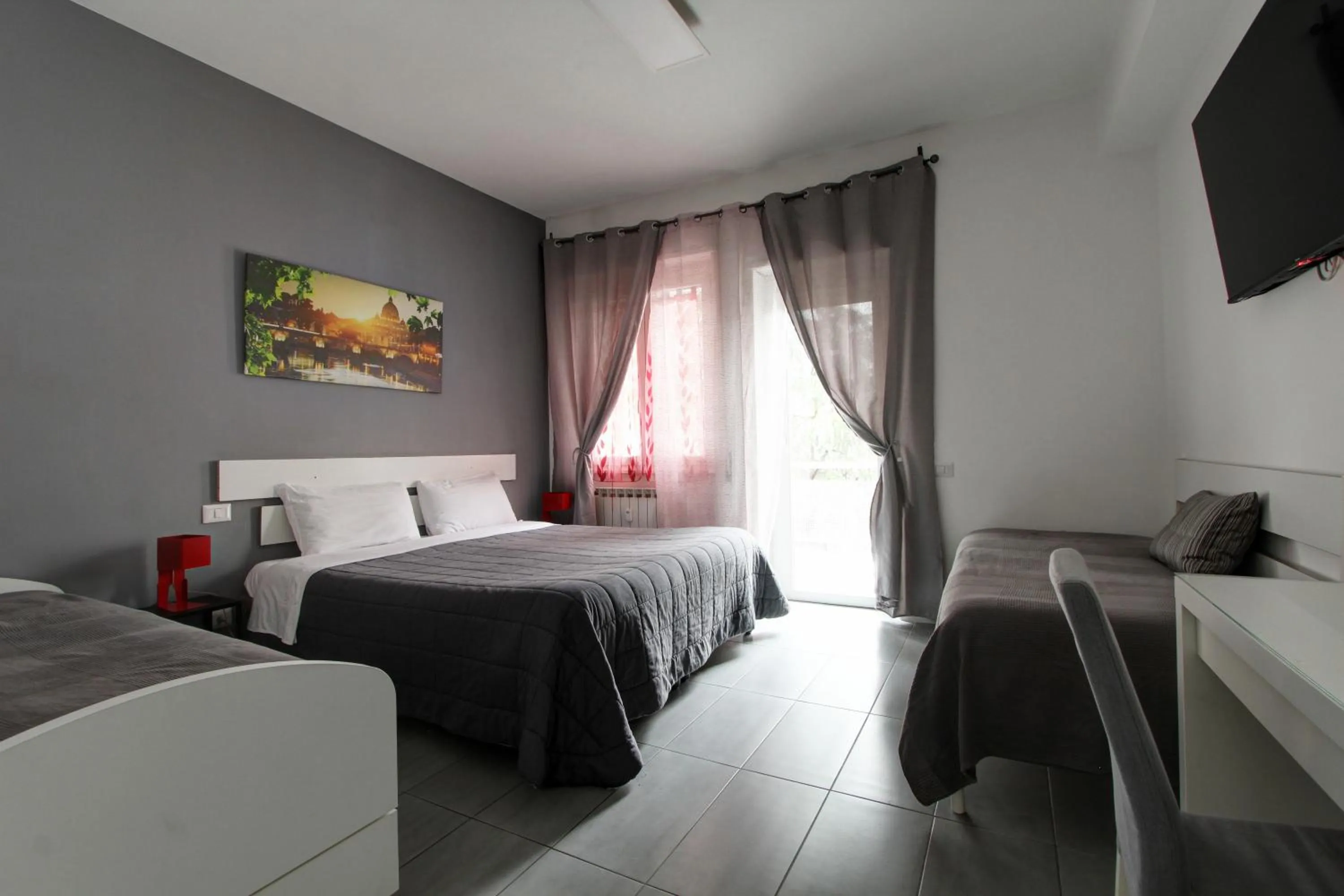 Bed in Vatican Central Suites