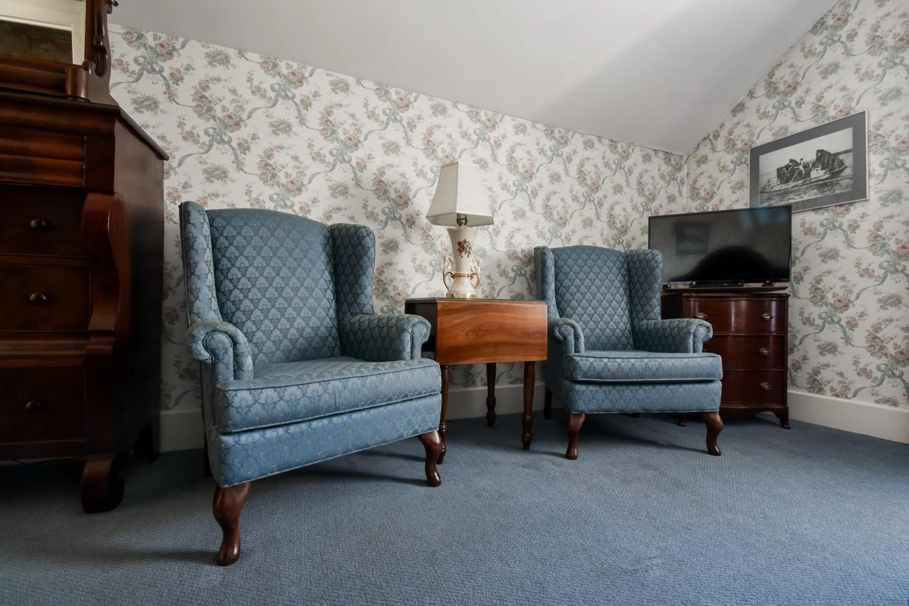 Seating area in The Waring House