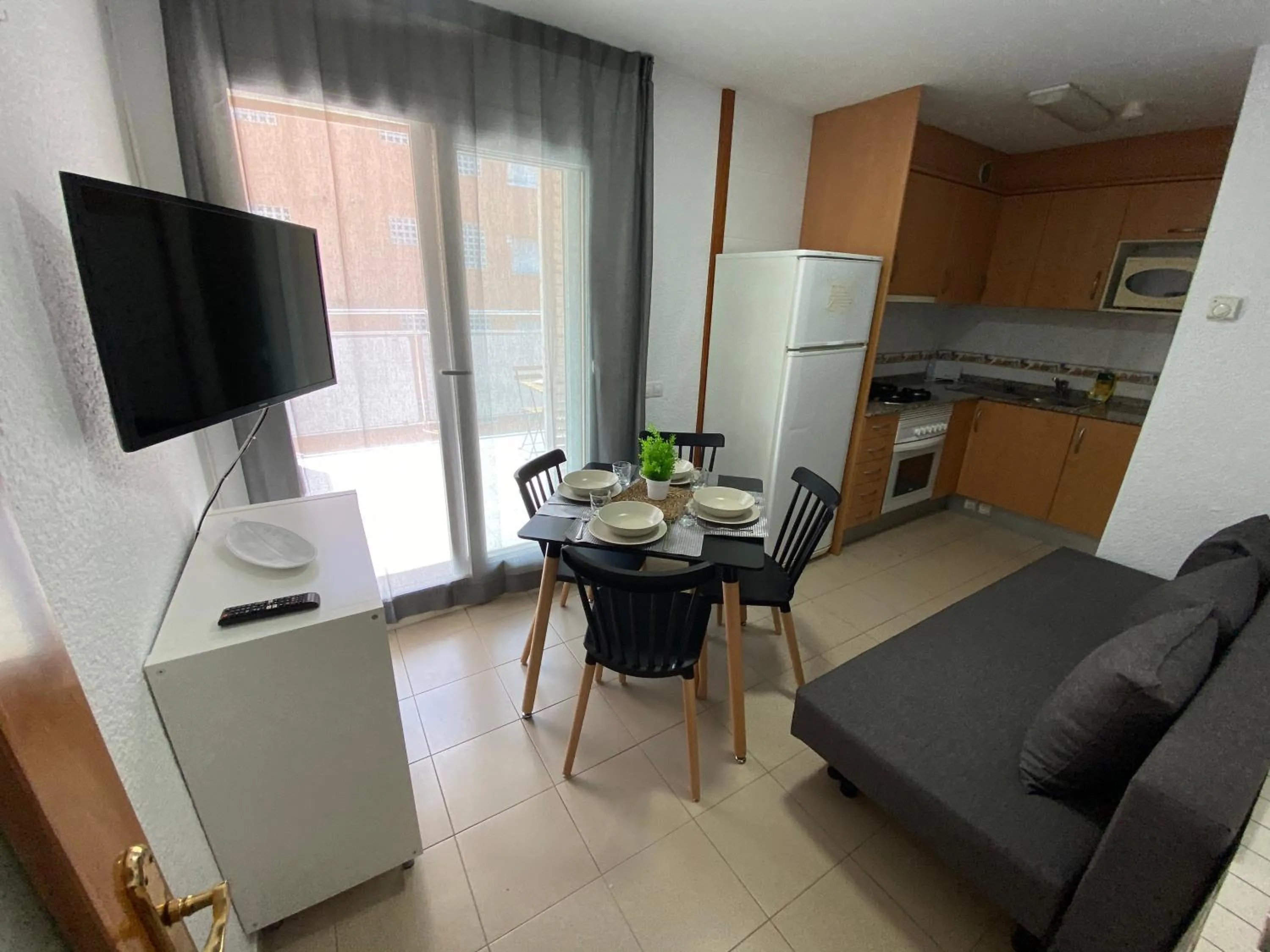 Kitchen or kitchenette in Apartamentos AR Isern