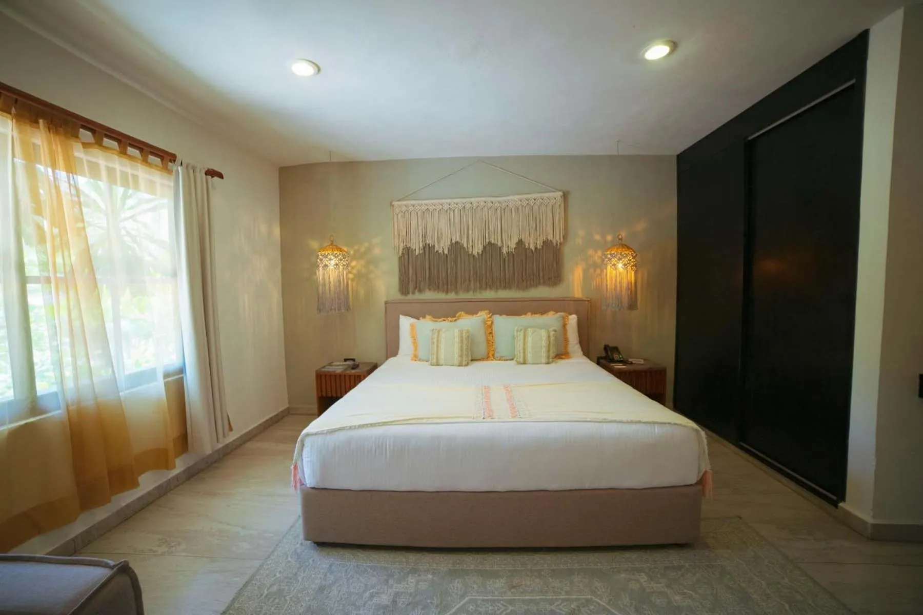 Bed in Ana y Jose Tulum Hotel & Beach Club