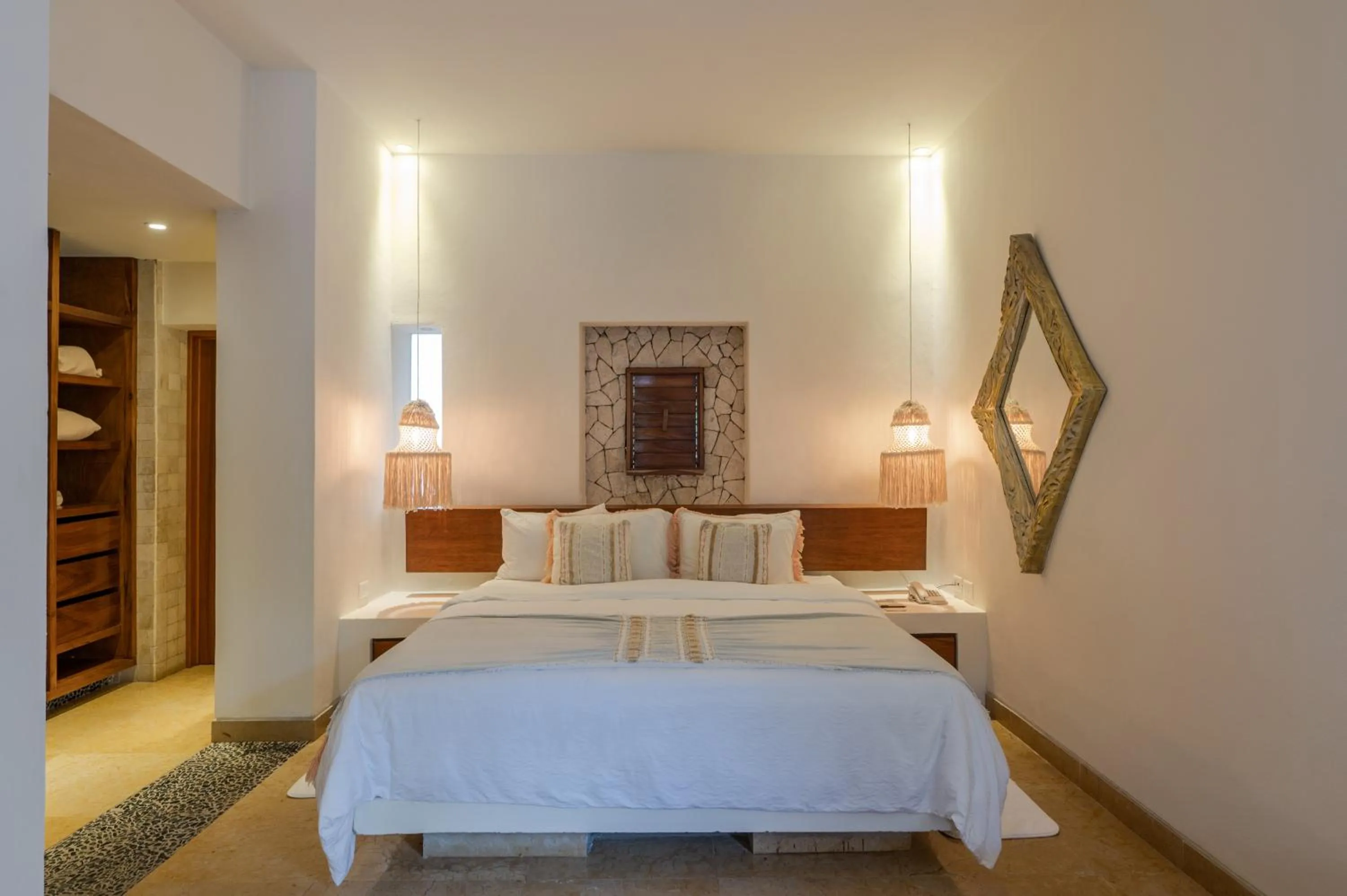 Bed in Ana y Jose Tulum Hotel & Beach Club