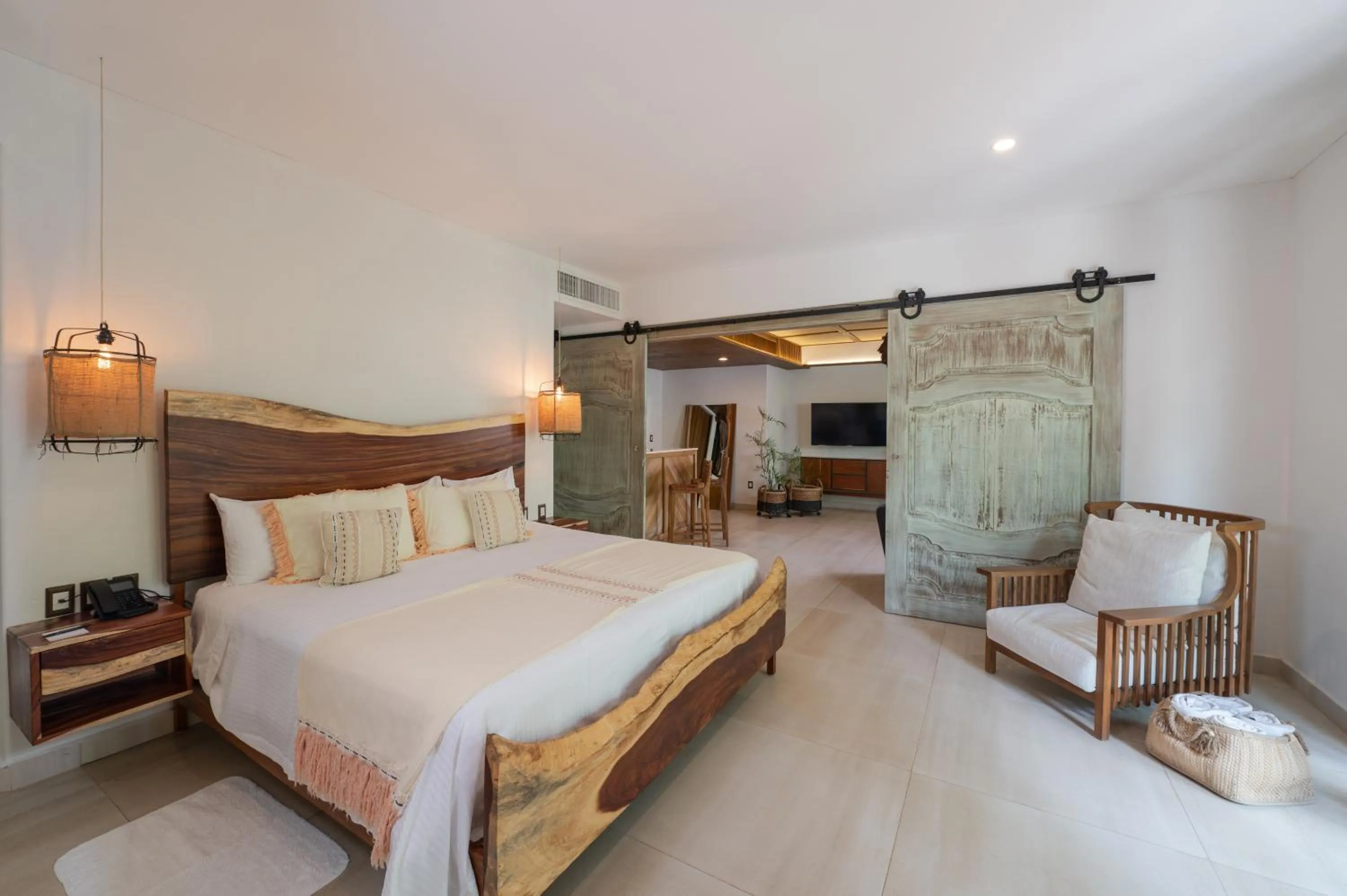 Bed in Ana y Jose Tulum Hotel & Beach Club