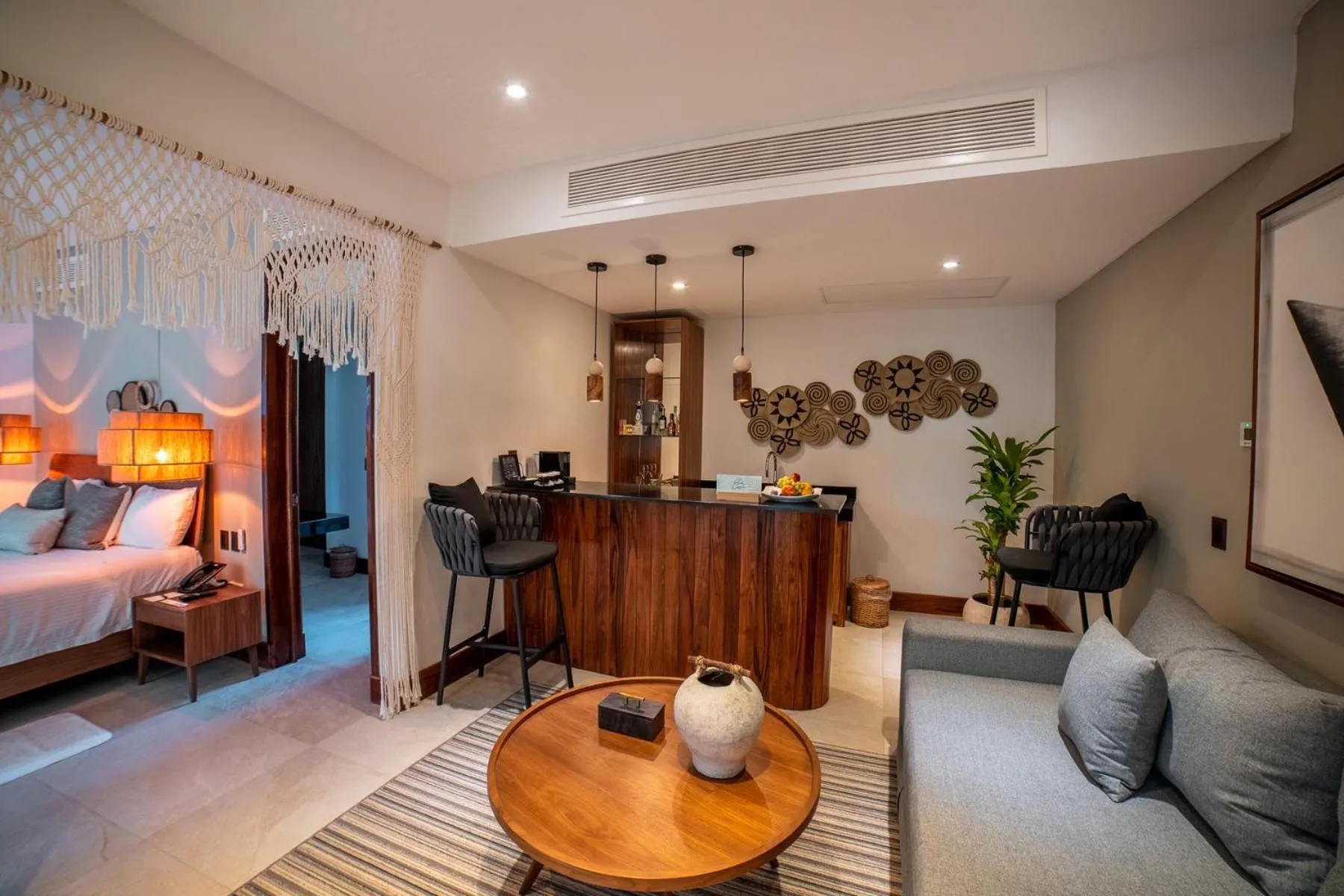 Seating area, Bed in Ana y Jose Tulum Hotel & Beach Club