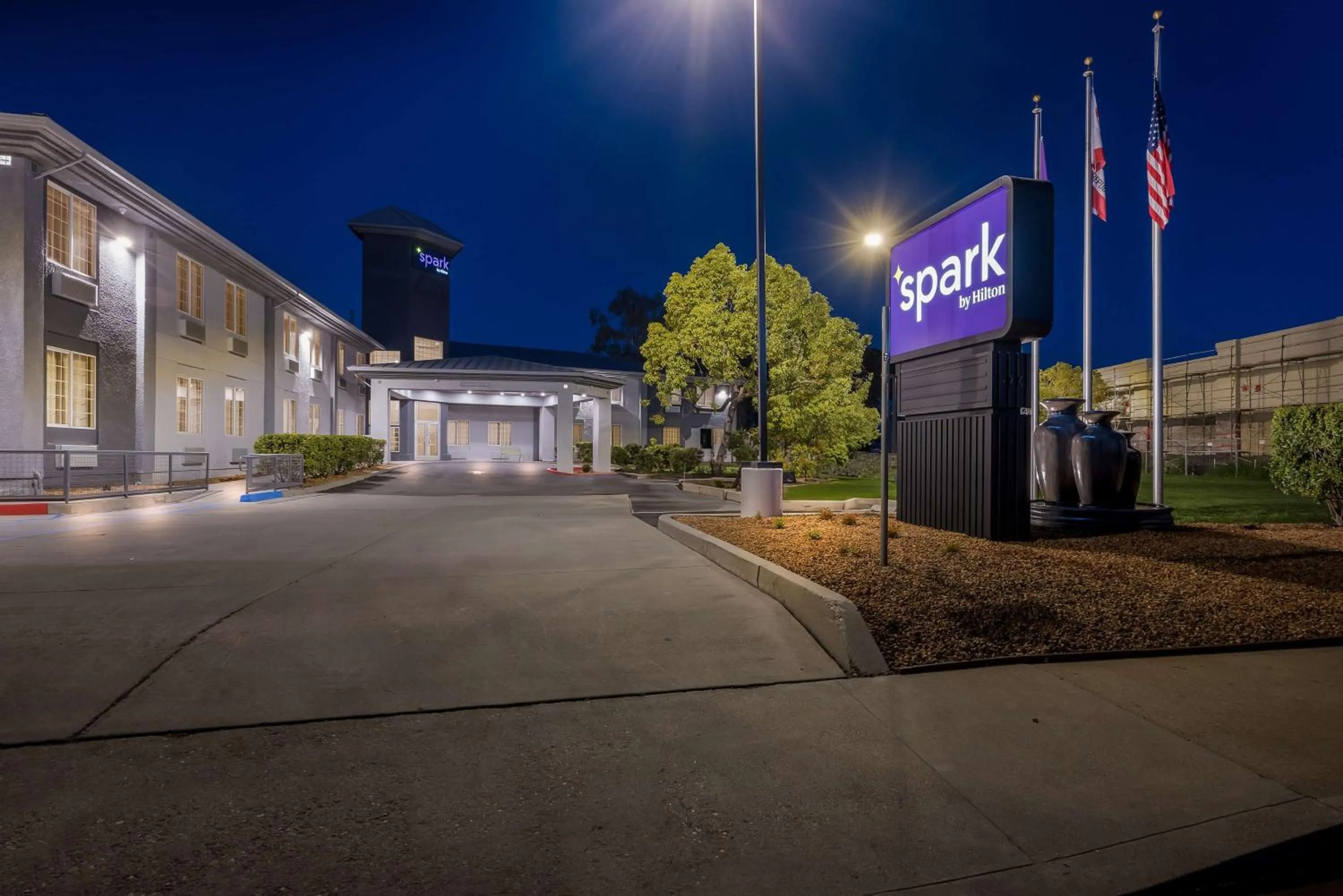 Property building in Spark by Hilton Newest Hotel in Williams CA