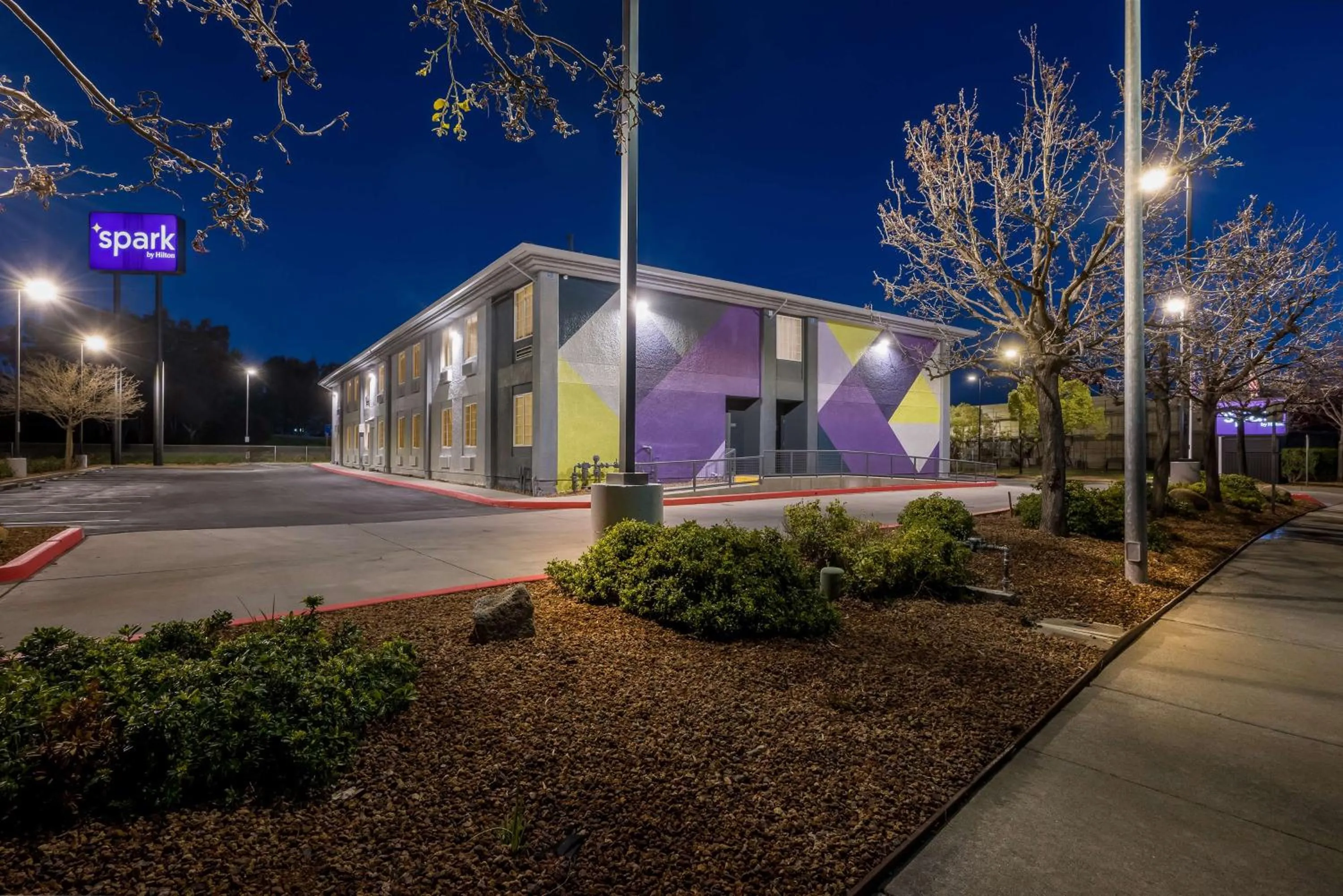 Property building in Spark by Hilton Newest Hotel in Williams CA