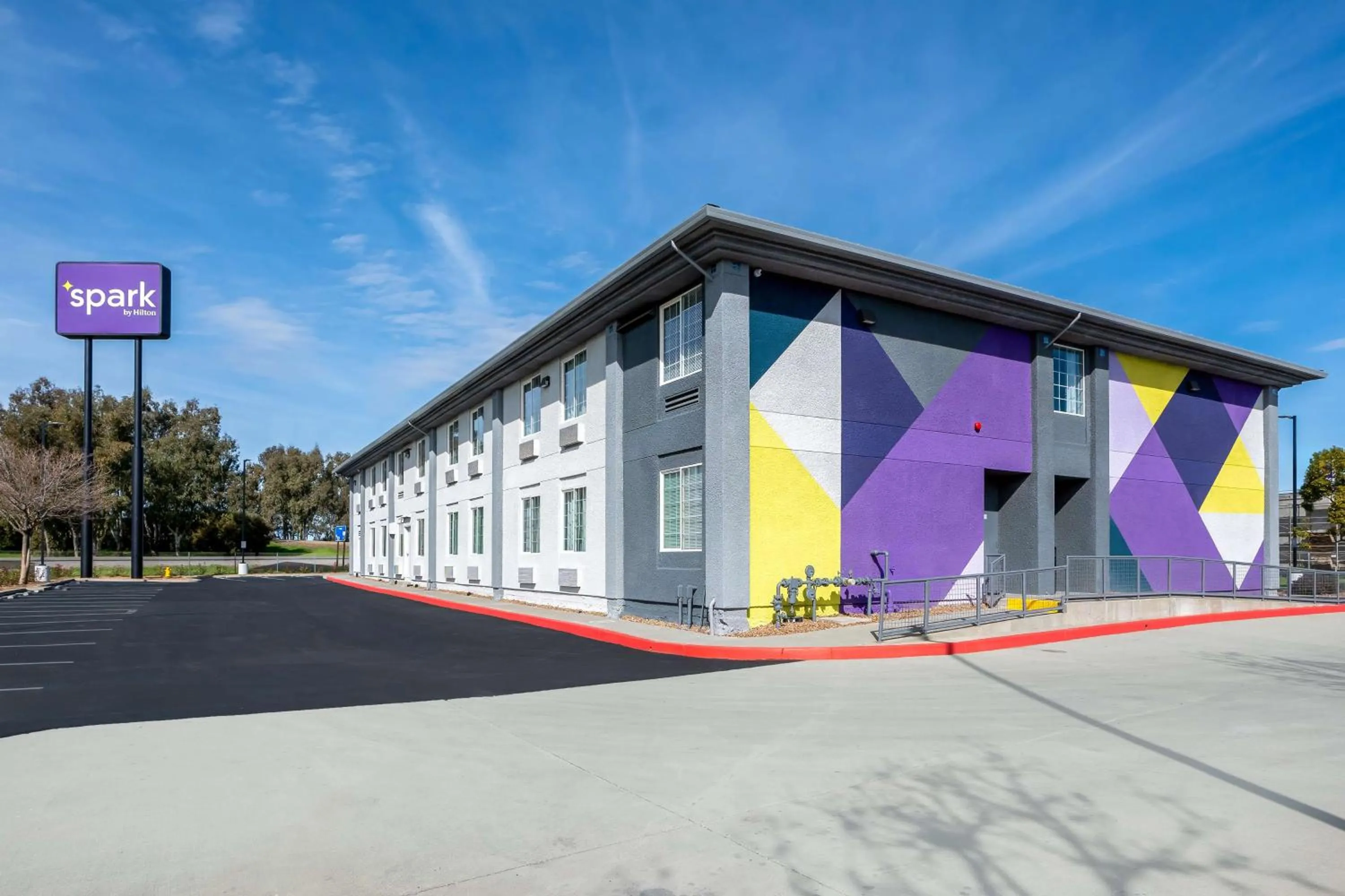 Property building in Spark by Hilton Newest Hotel in Williams CA