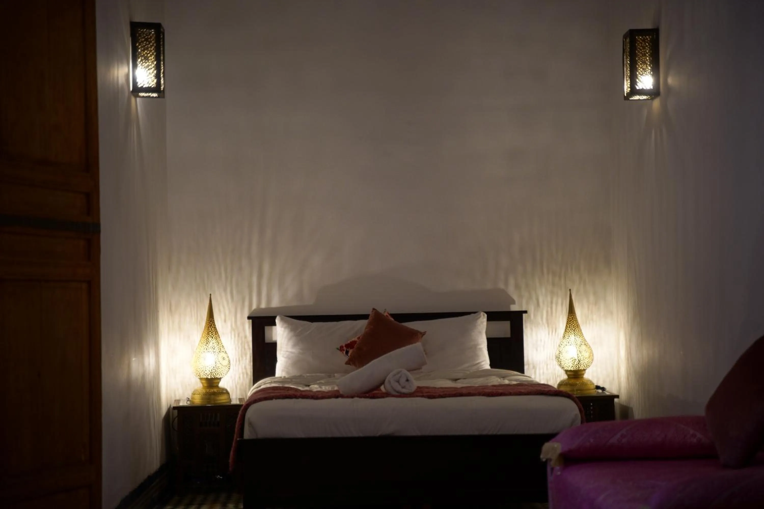 Bed in La Cheminée Bleue Fes