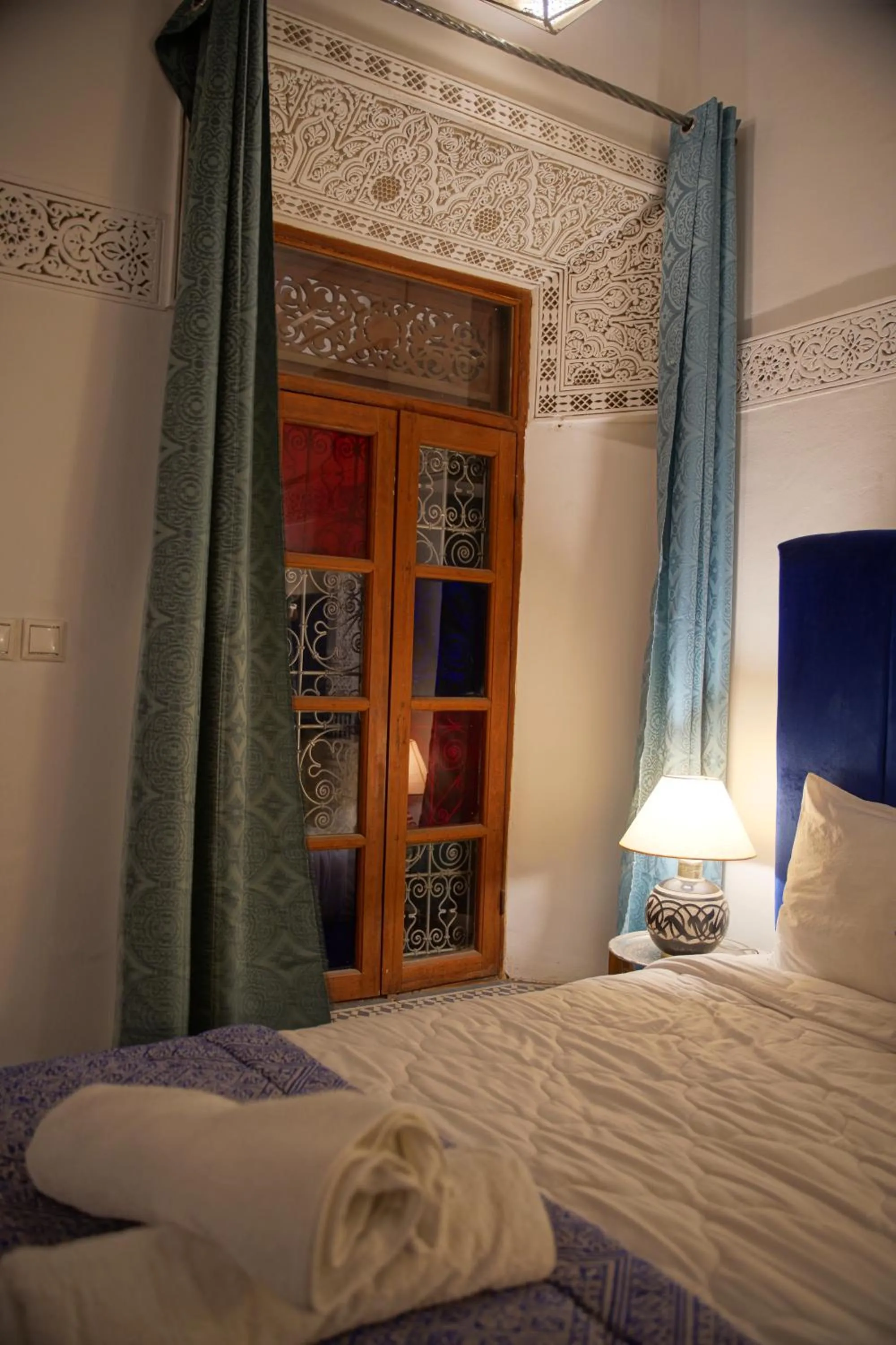 Bed in La Cheminée Bleue Fes