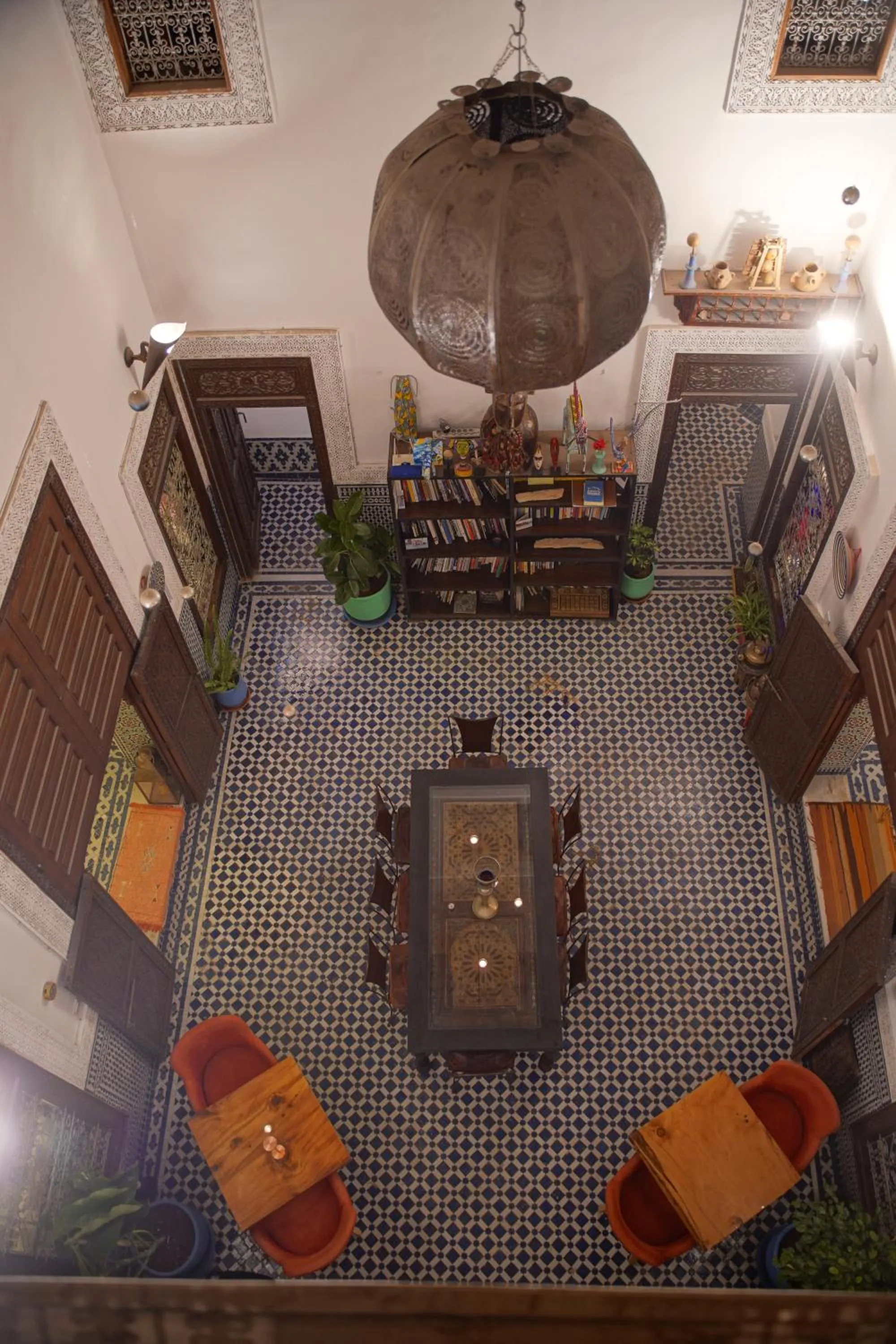 Living room in La Cheminée Bleue Fes