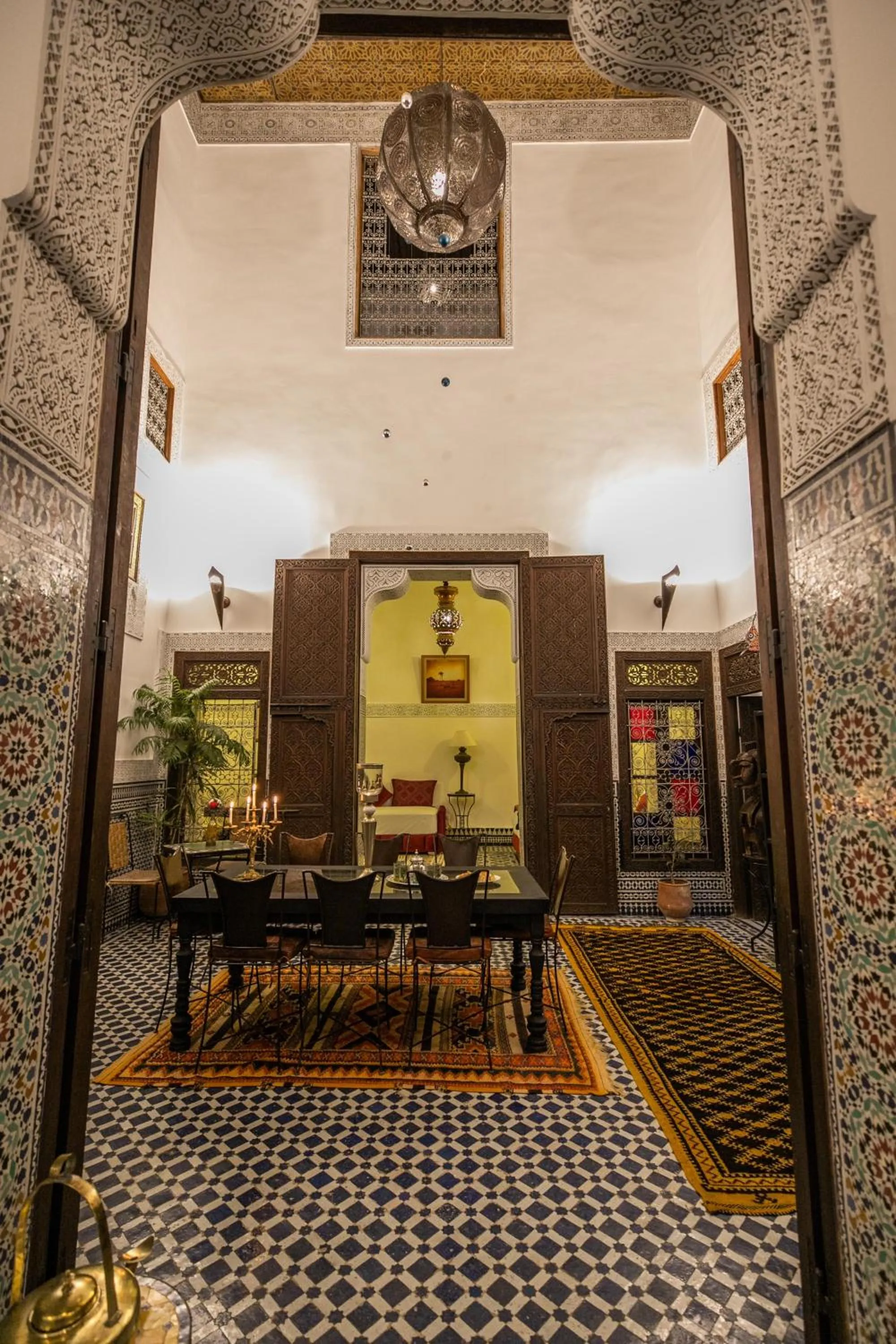 Living room in La Cheminée Bleue Fes