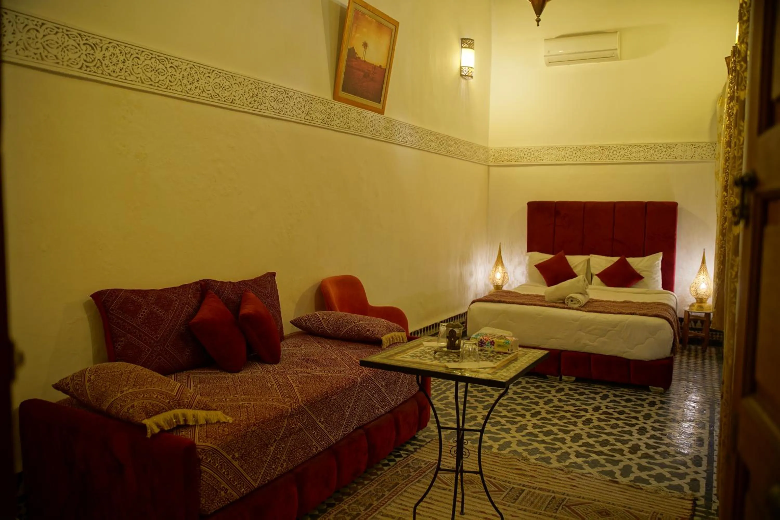 Bed in La Cheminée Bleue Fes