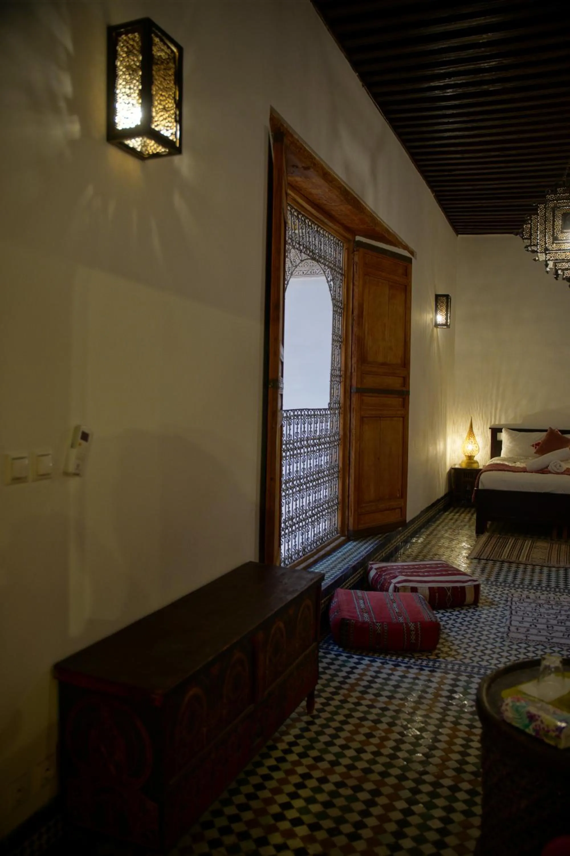 Bed in La Cheminée Bleue Fes