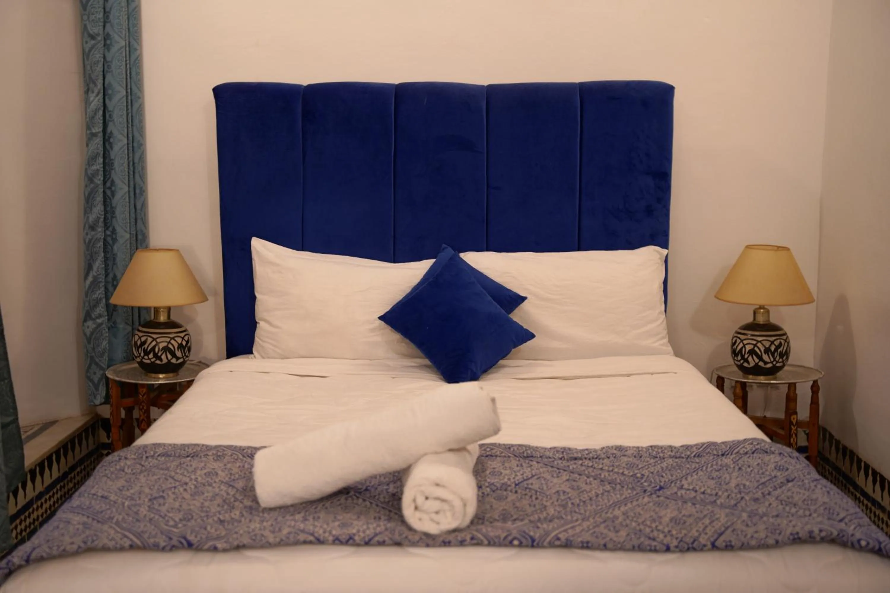 Bed in La Cheminée Bleue Fes