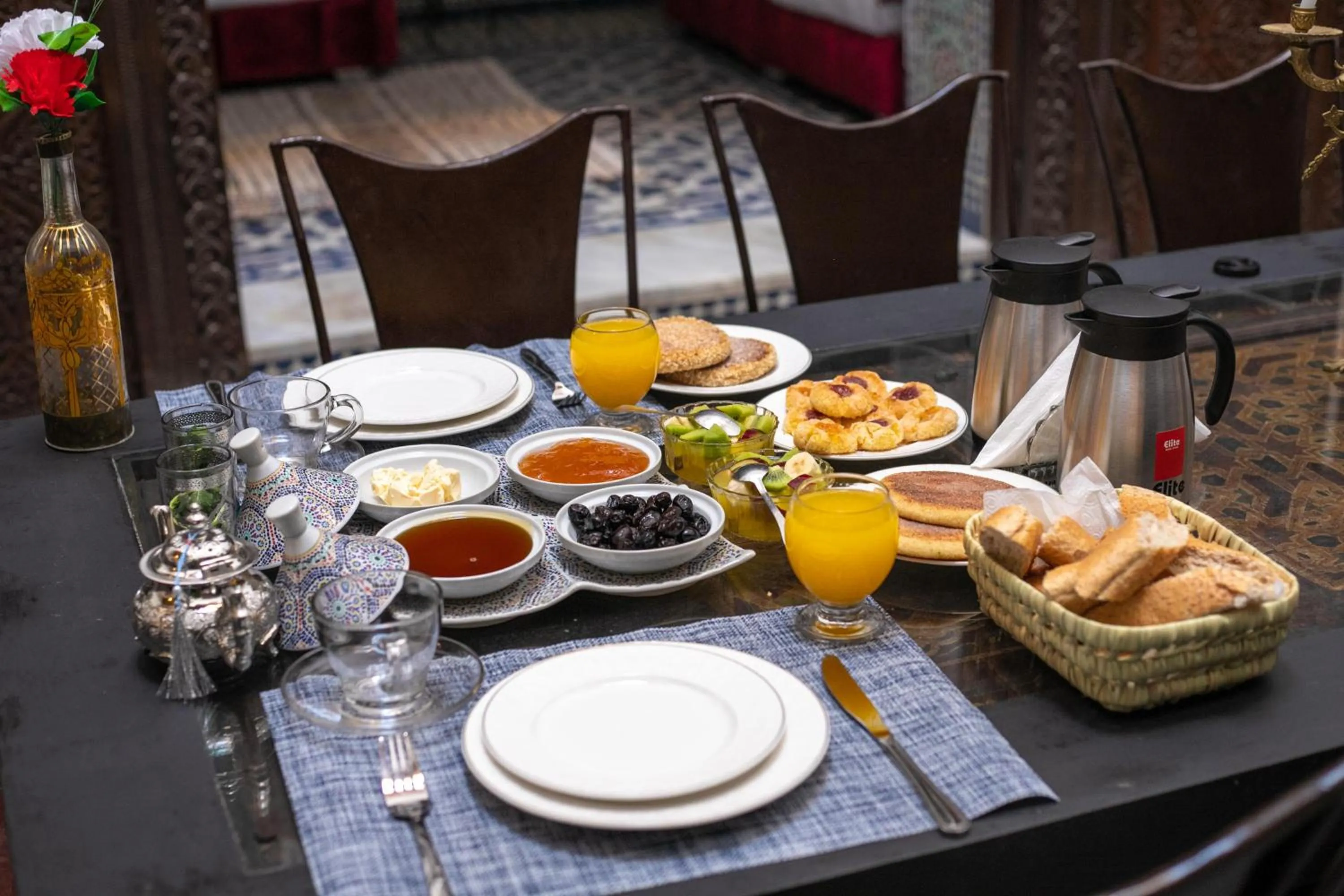 Breakfast in La Cheminée Bleue Fes