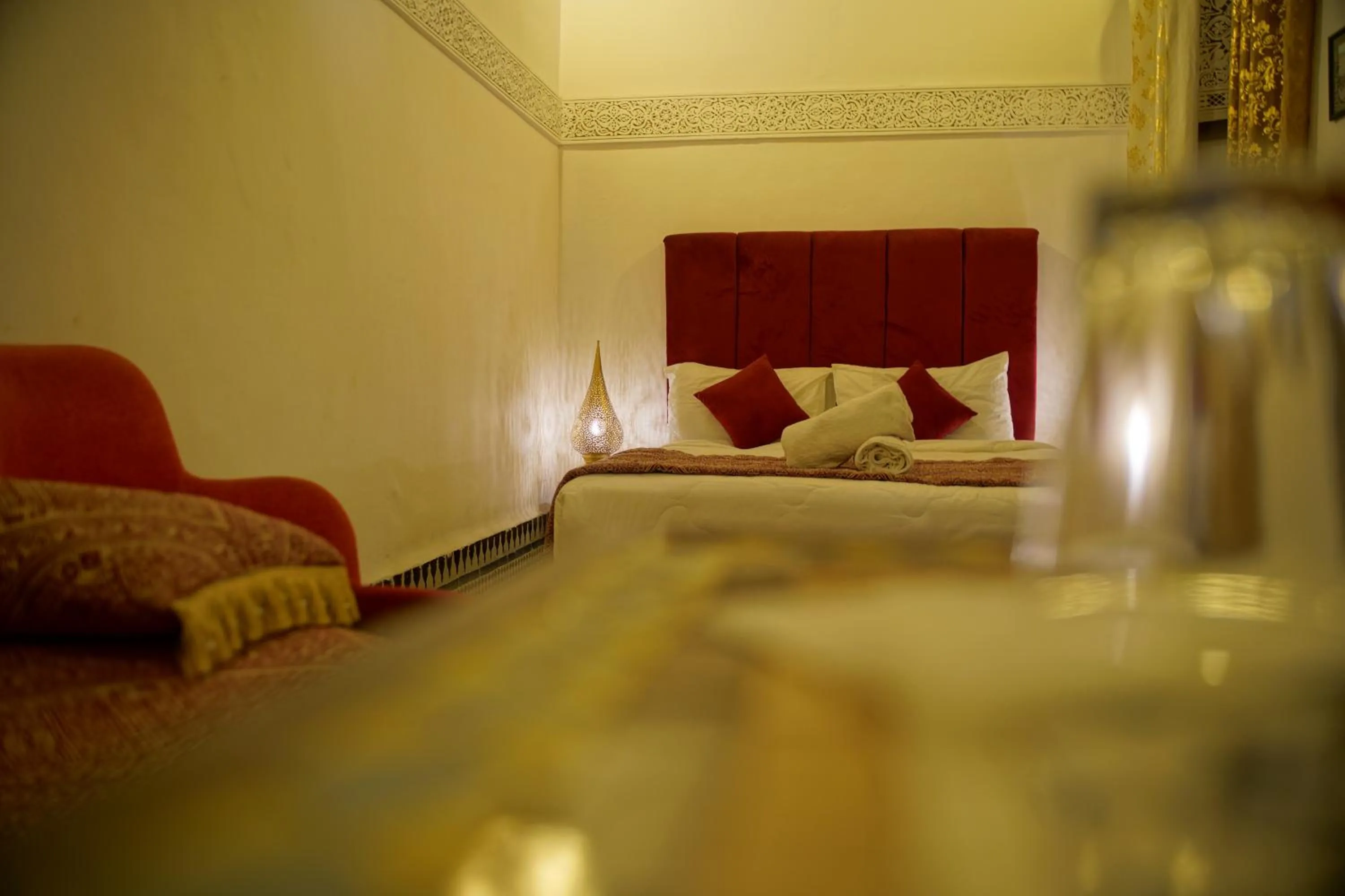 Bed in La Cheminée Bleue Fes