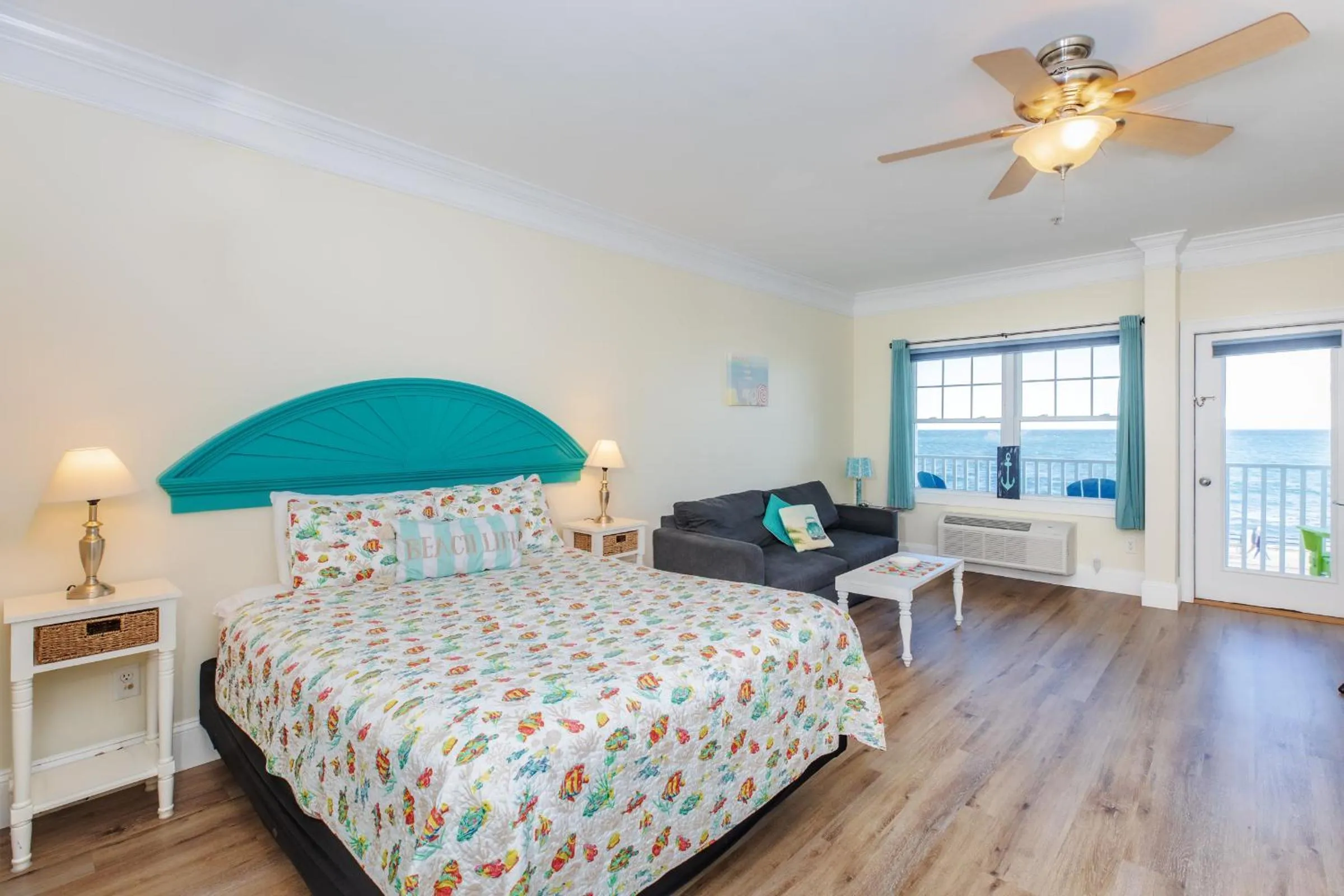 Bed in Atlantic Breeze Suites