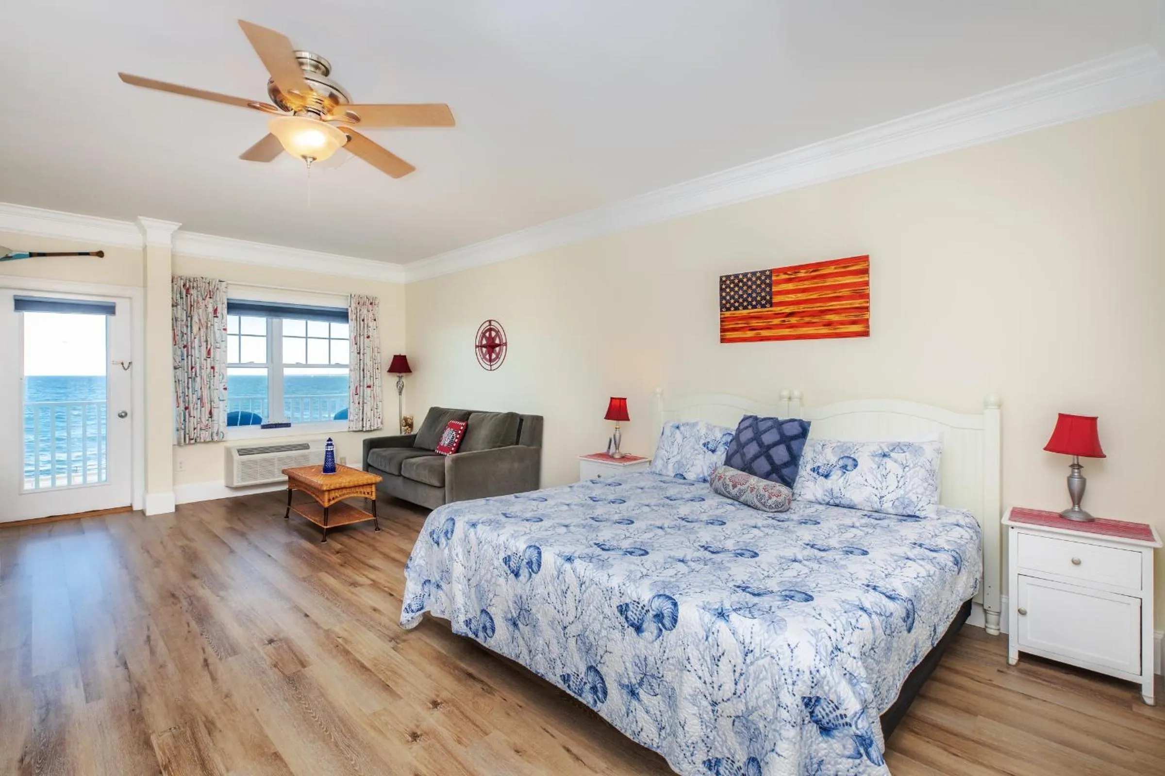 Bed in Atlantic Breeze Suites