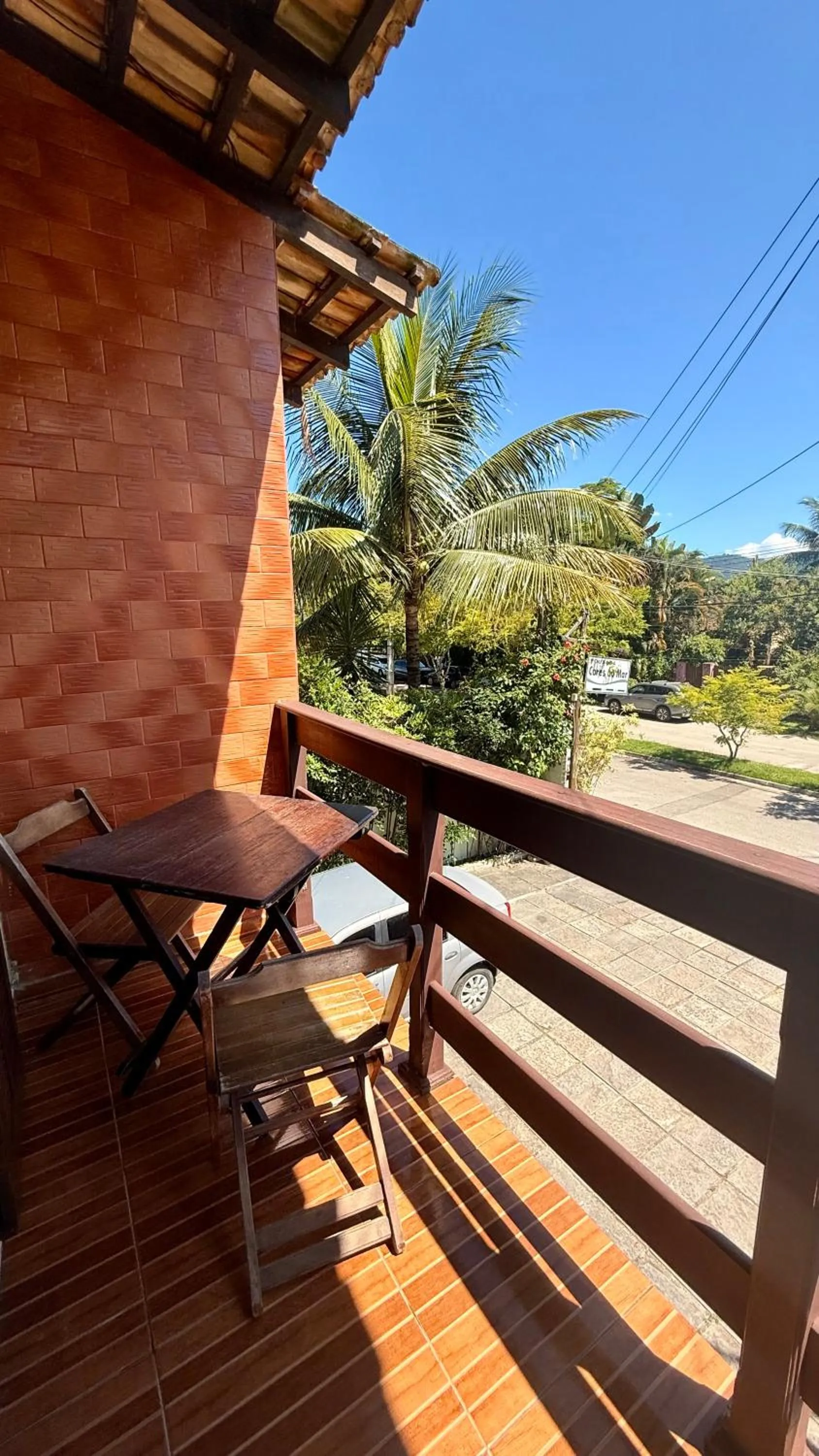 Balcony/Terrace in Pousada Cores Do Mar