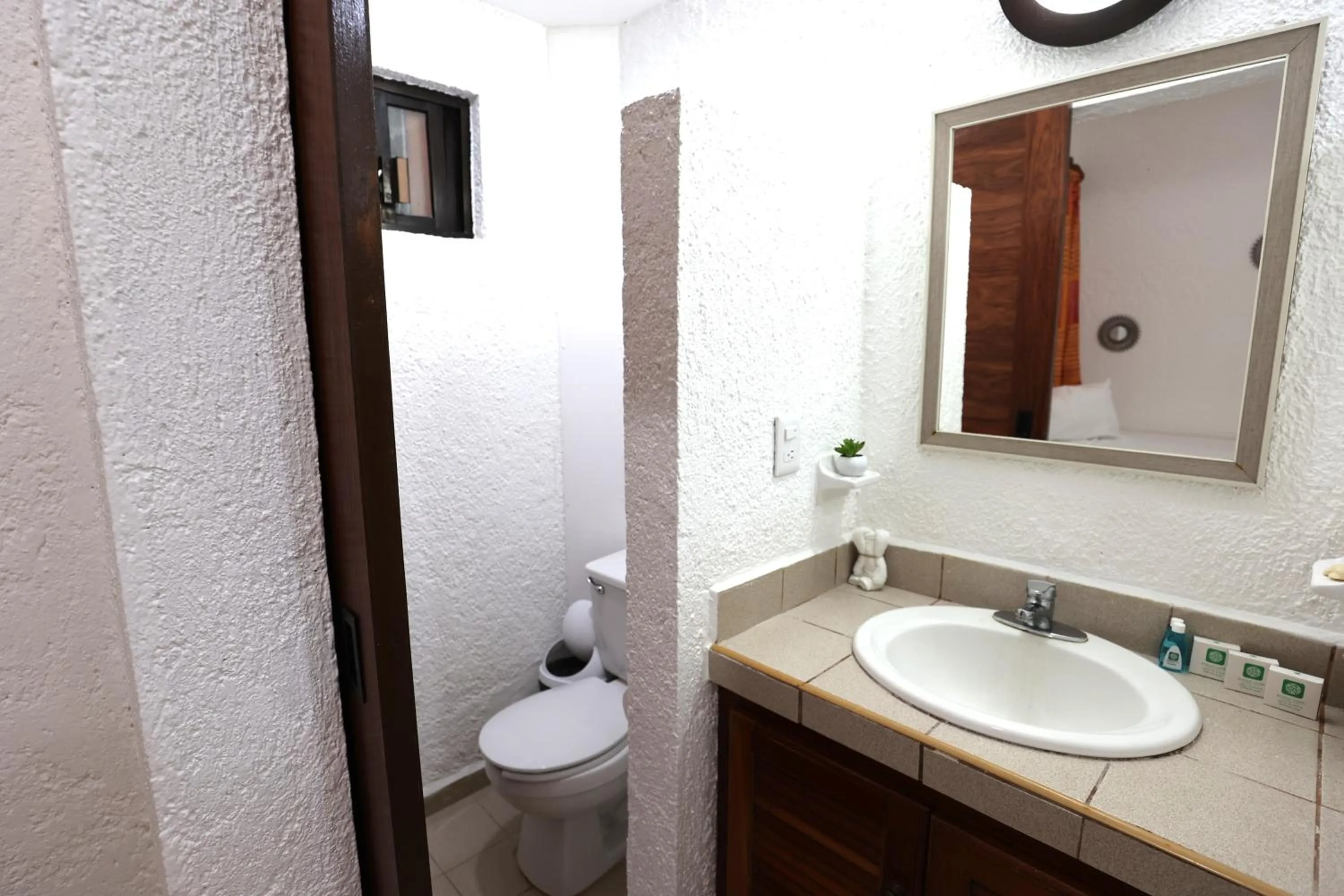 Toilet in Hotel Bosque Caribe, 5th Av. zone