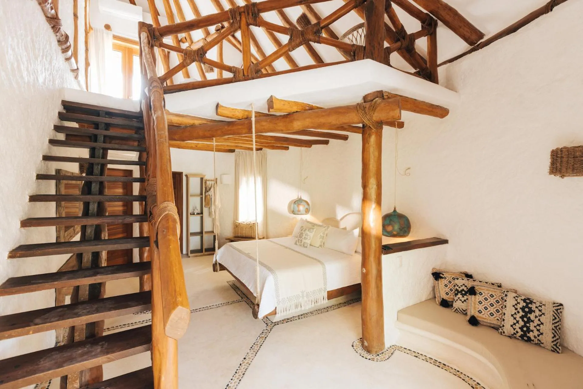 Bed in Casa Las Tortugas Petit Beach Hotel & Spa