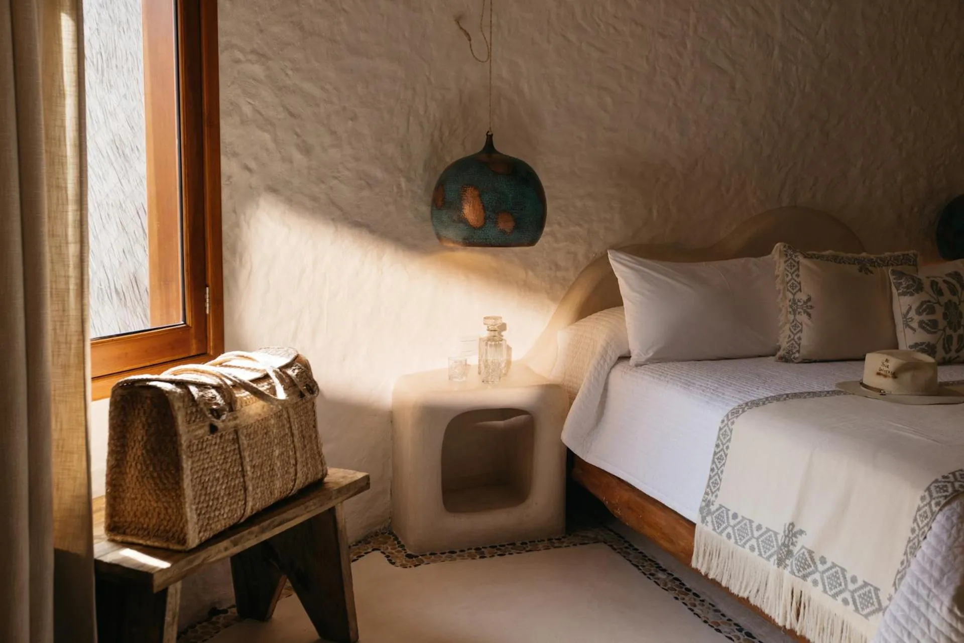 Bed in Casa Las Tortugas Petit Beach Hotel & Spa