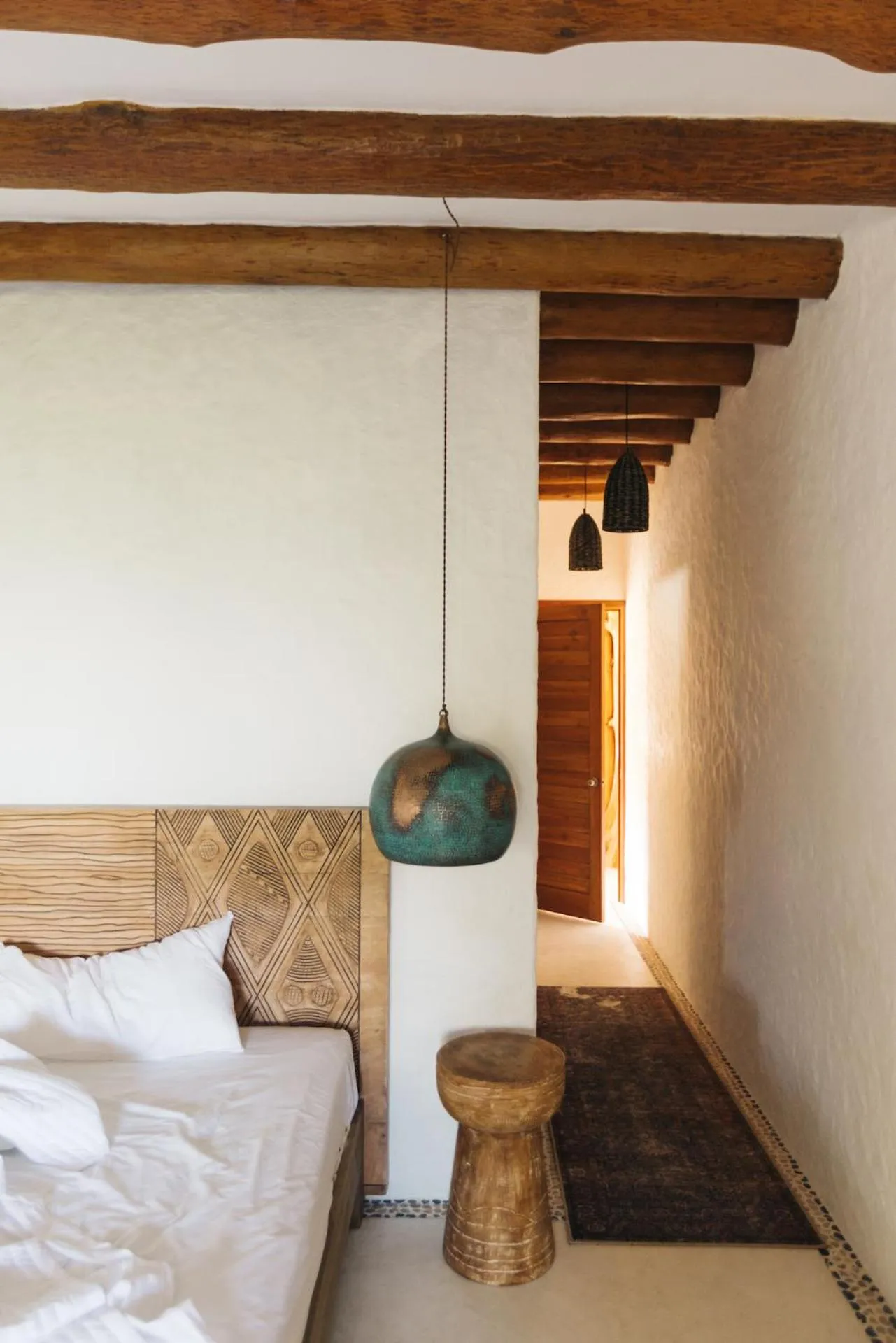 Bed in Casa Las Tortugas Petit Beach Hotel & Spa