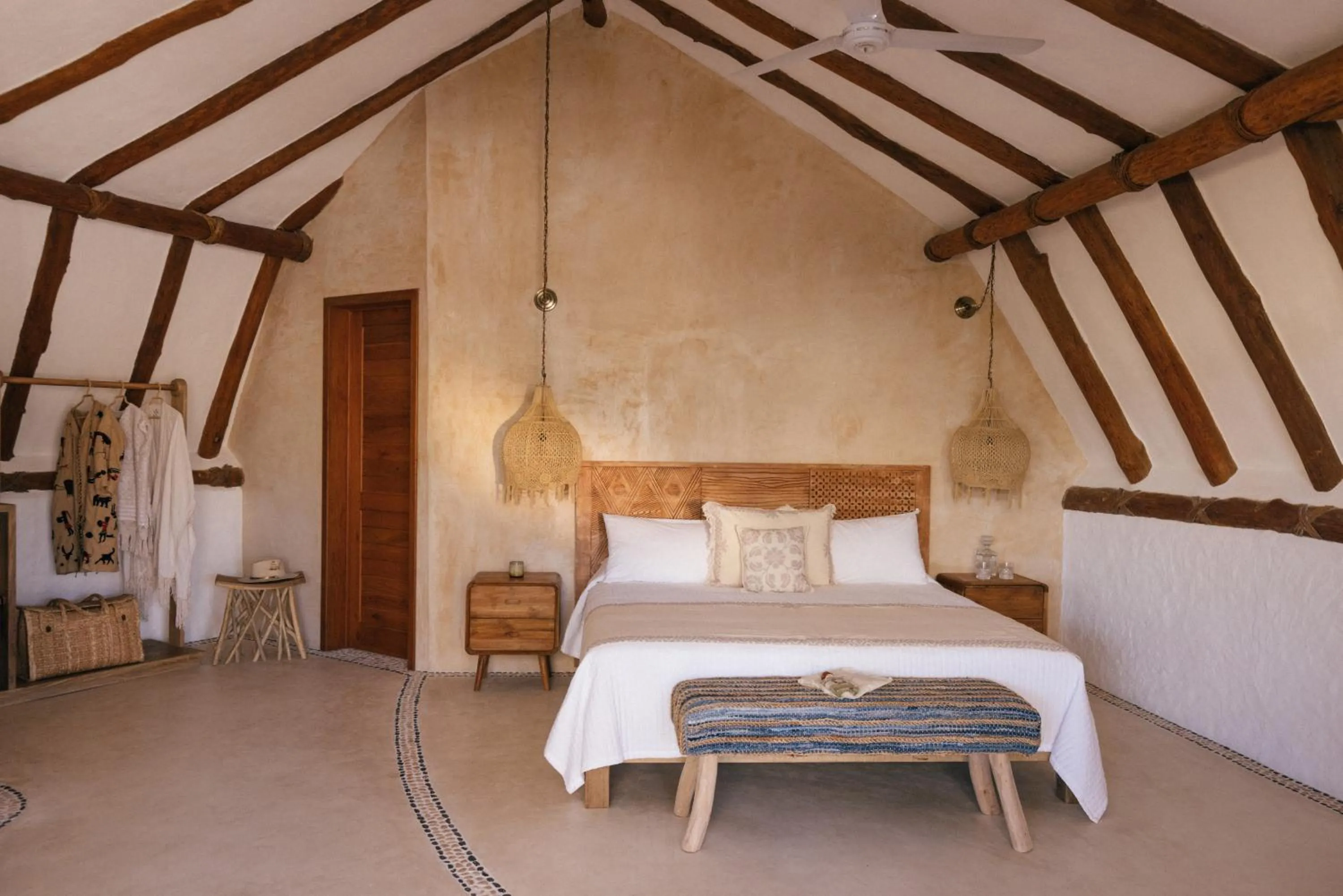 Bed in Casa Las Tortugas Petit Beach Hotel & Spa