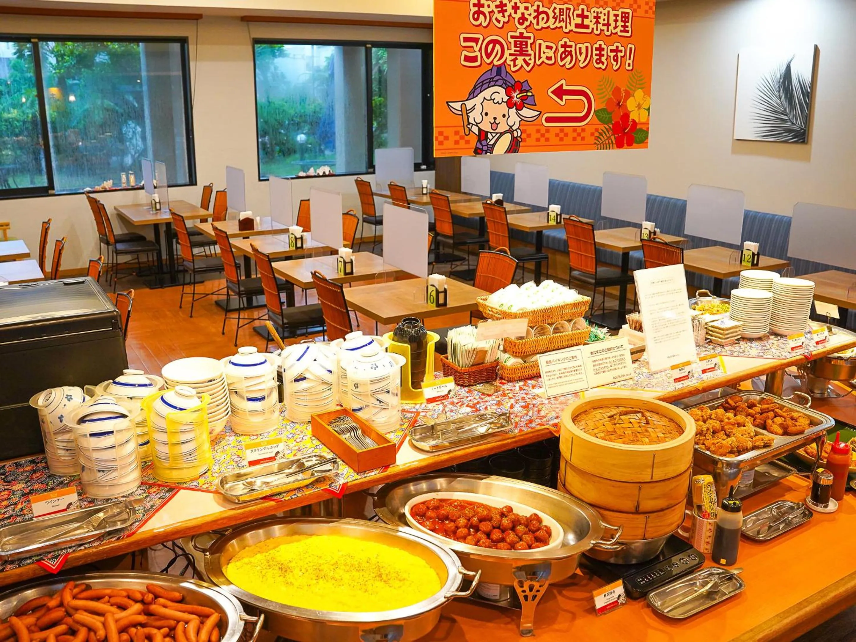 Buffet breakfast in Route Inn Grantia Ishigaki