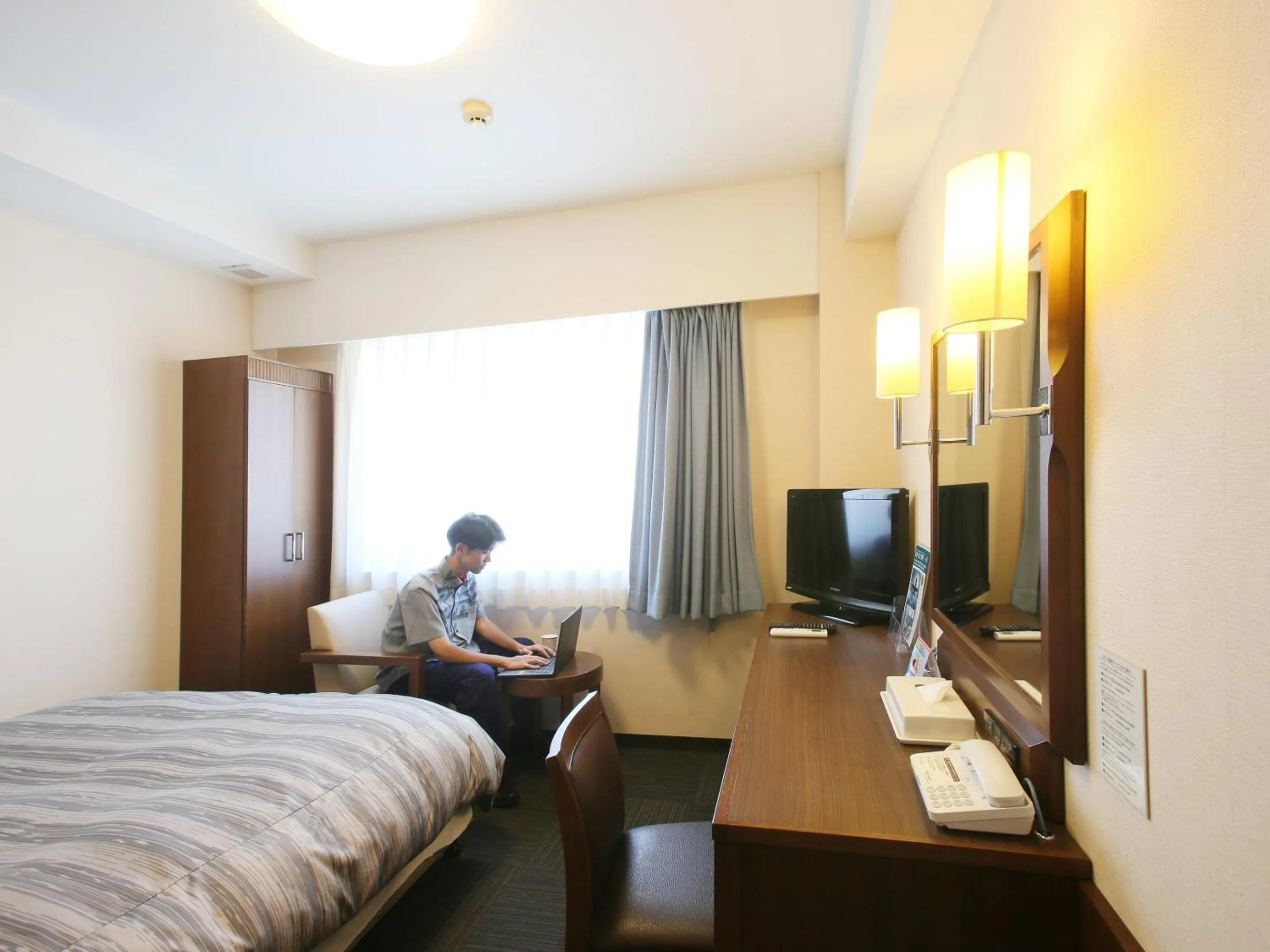 People, Bed in Route Inn Grantia Ishigaki