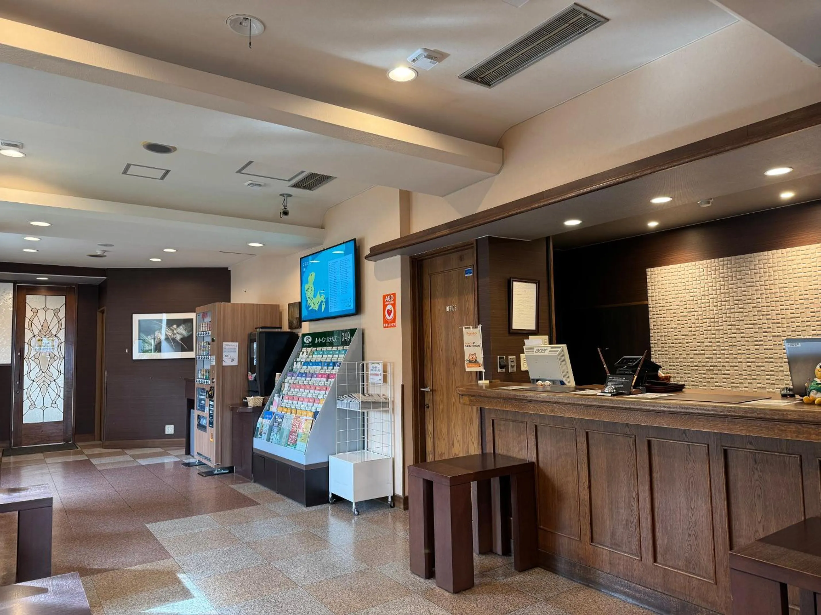 Lobby or reception in Hotel Route-Inn Dai-ichi Nagano