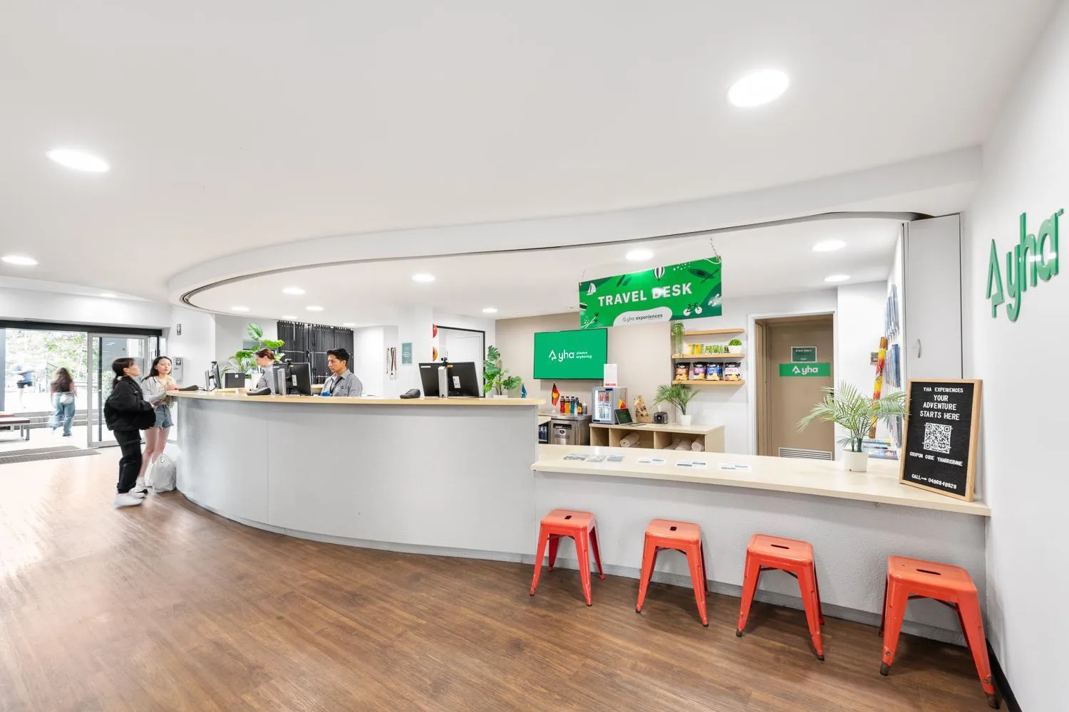 Lobby or reception in YHA Brisbane City