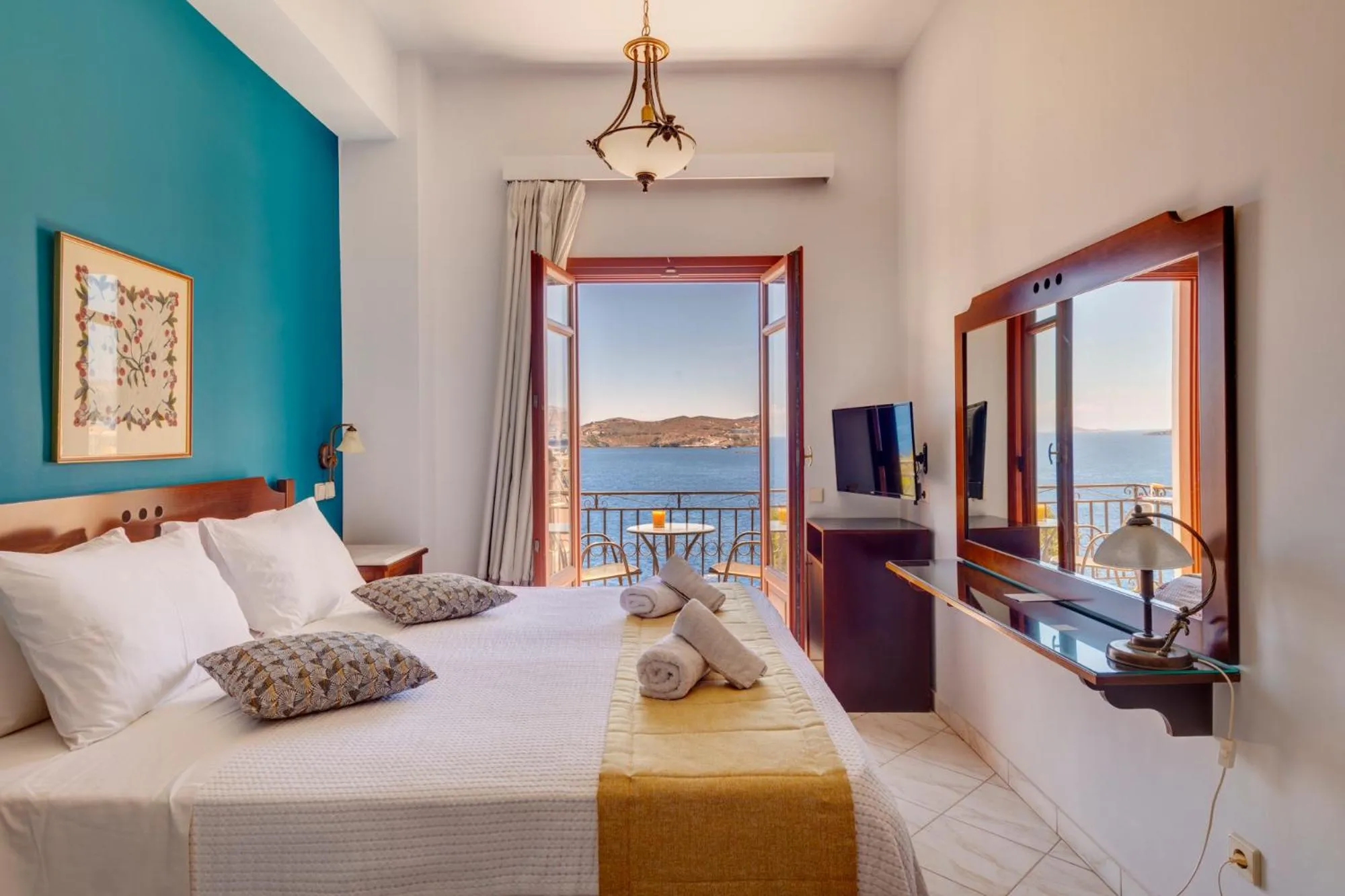 Bed in Electra Syros - Adults Only