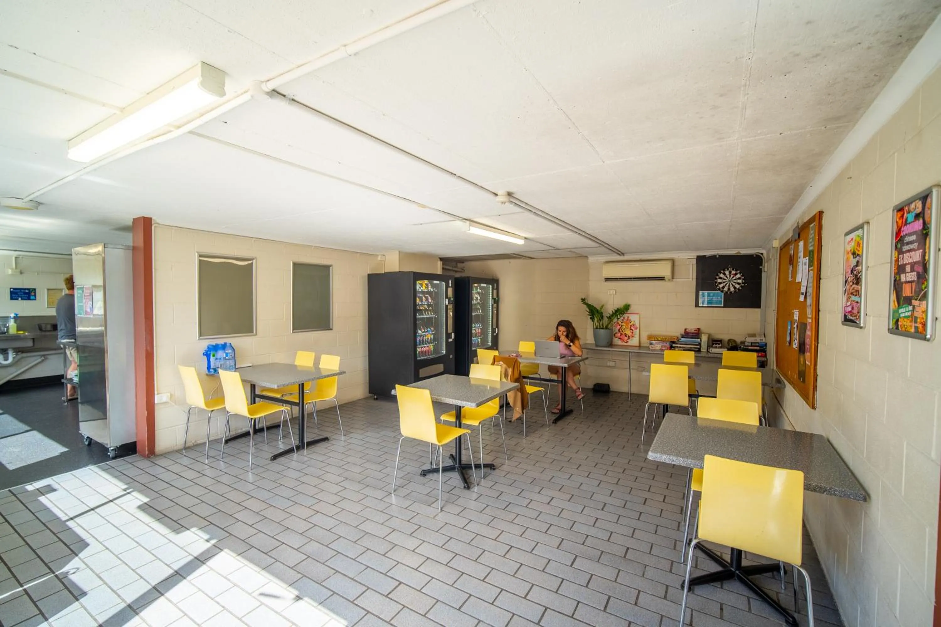 Dining area in The Hostel, Airlie Beach