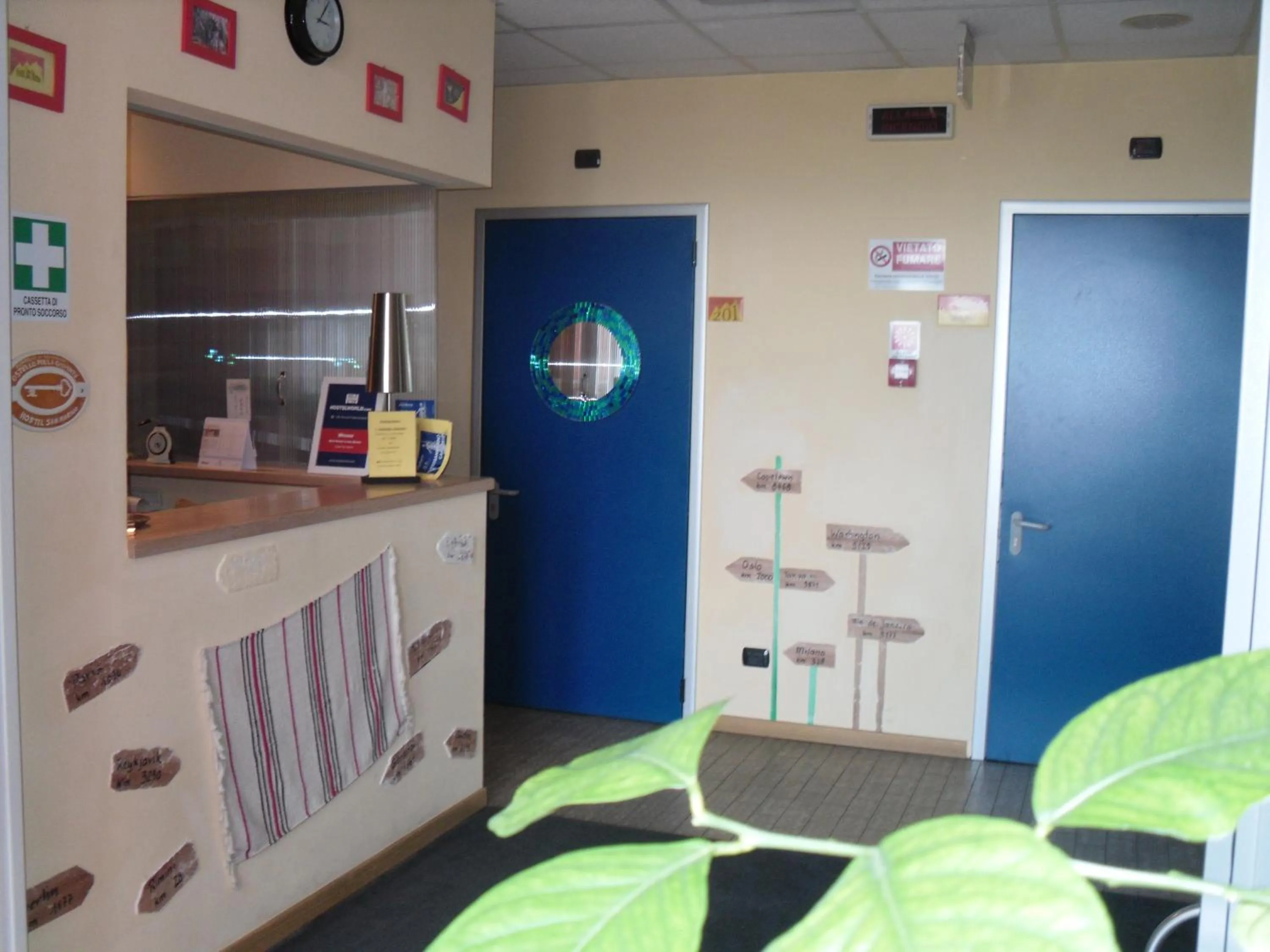 Lobby or reception in Hostel San Marino