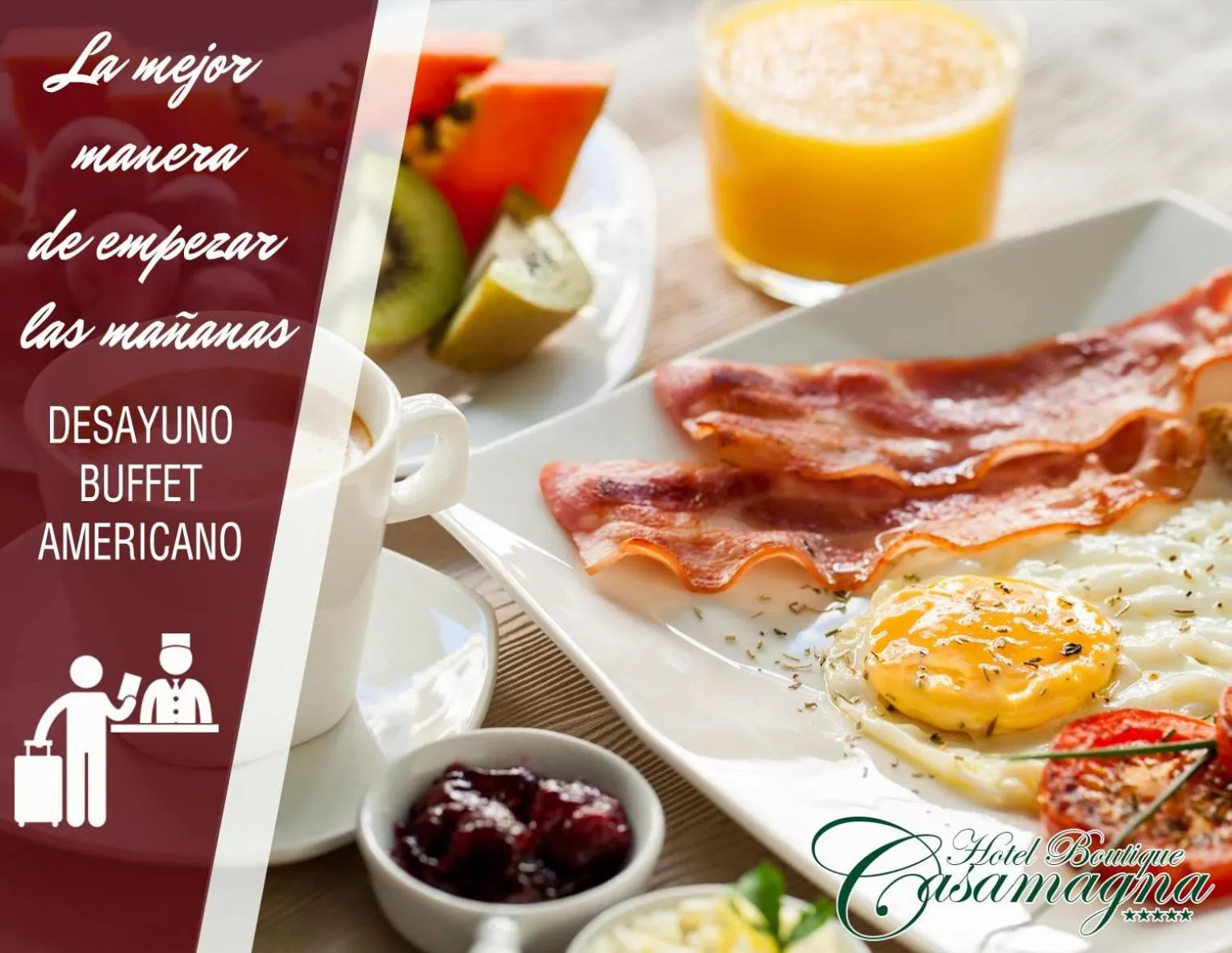 Food and drinks in Hotel Boutique Casamagna