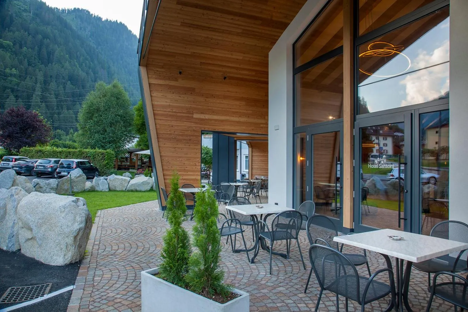 Property building in Hotel Santoni