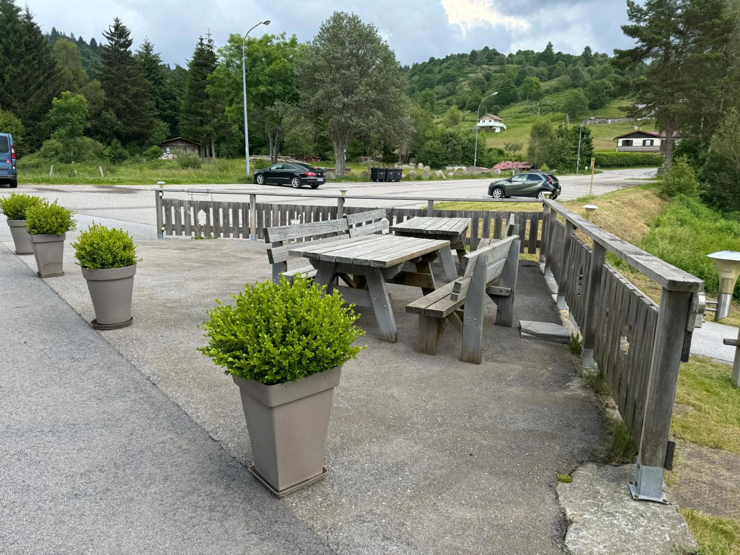 Balcony/Terrace in Hôtel - Restaurant Le Couchetat
