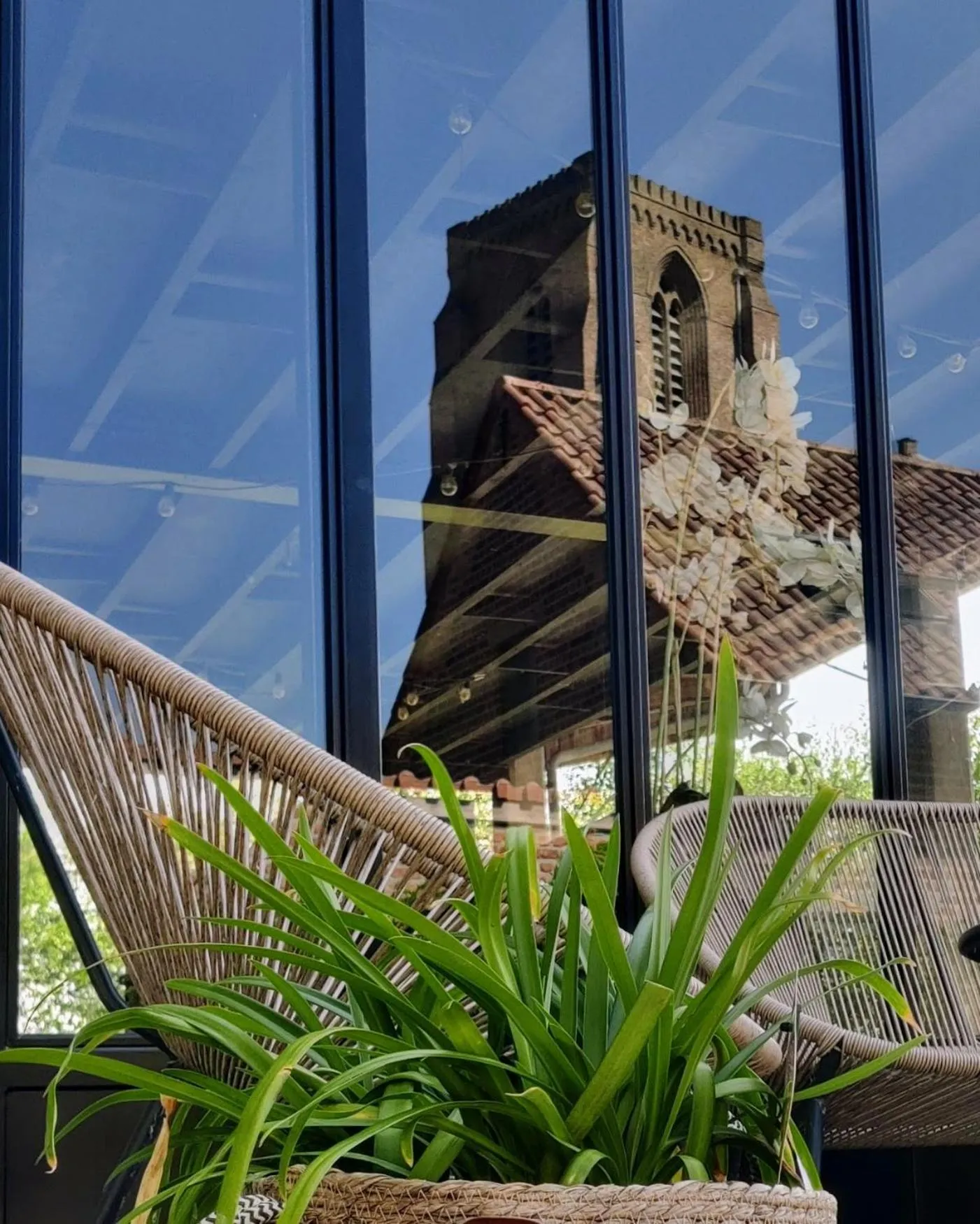 Landmark view in B&B Lisdodde