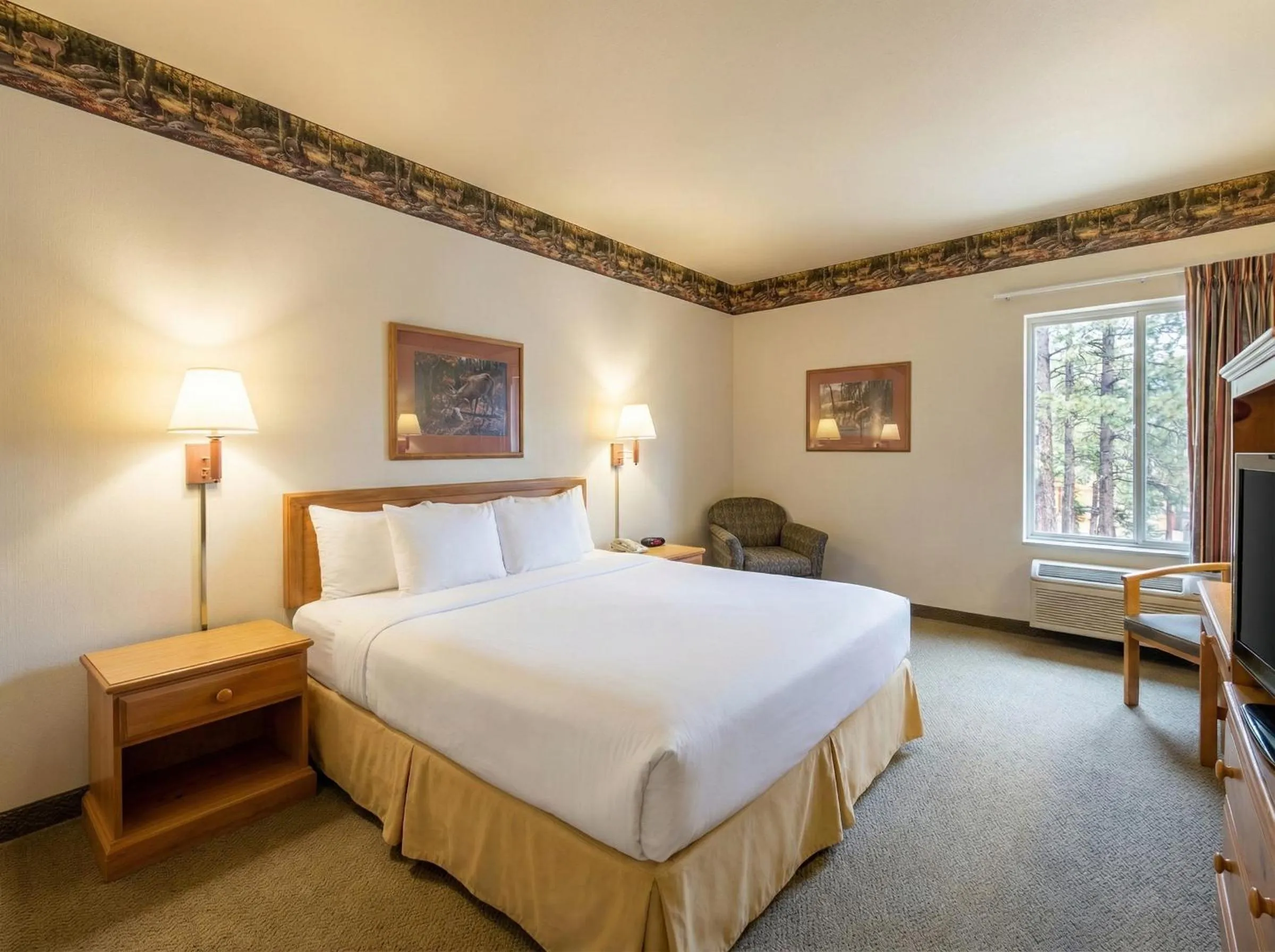 Bed in Pellston Lodge