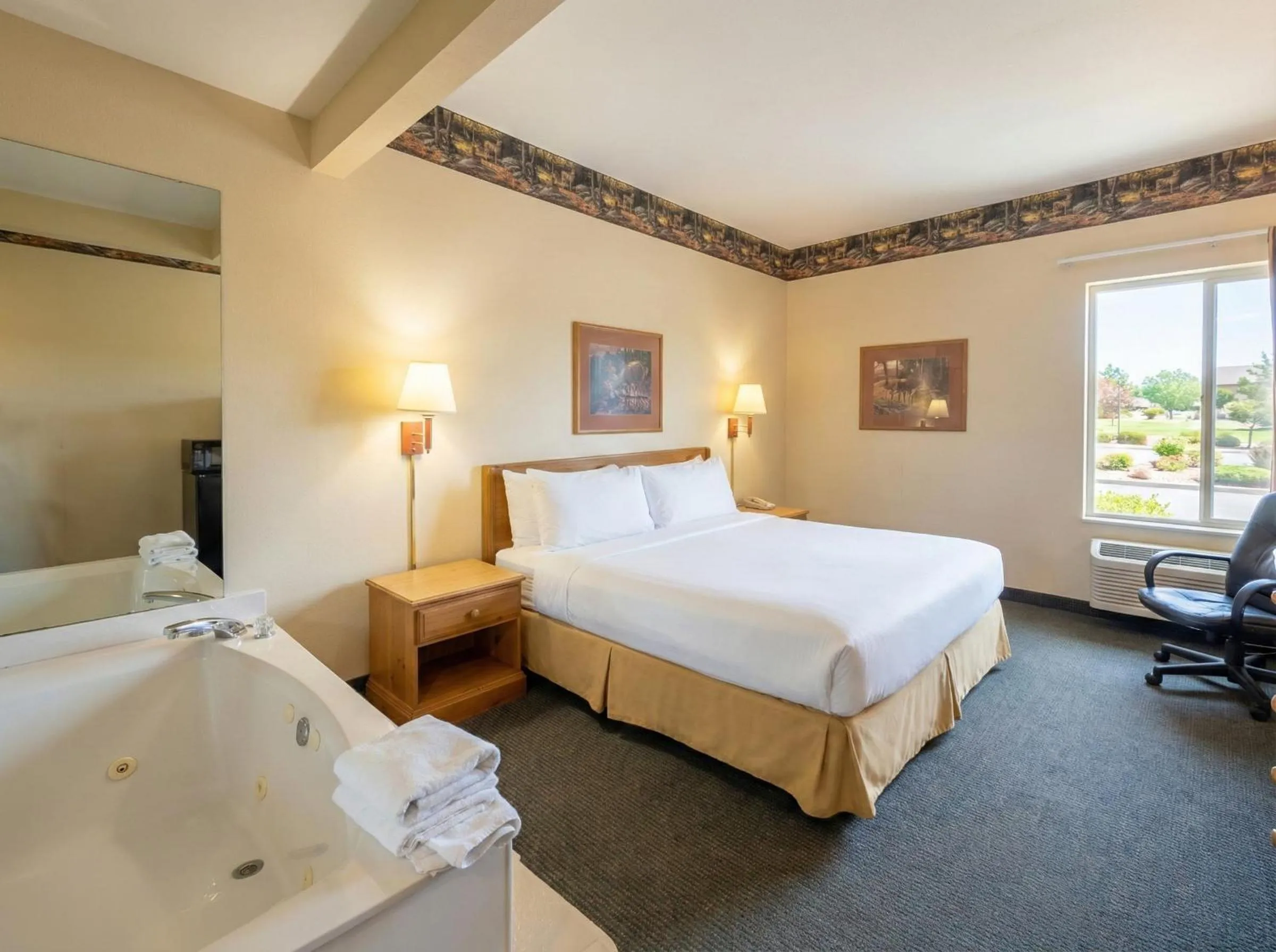 Bed in Pellston Lodge