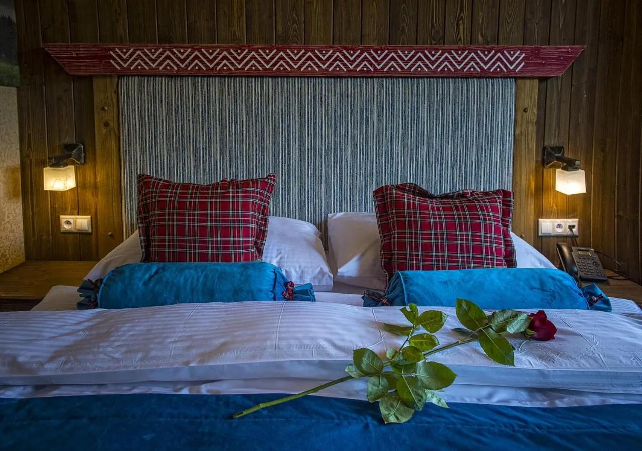 Balcony/Terrace, Bed in Grand Hotel**** Bachledka Strachan