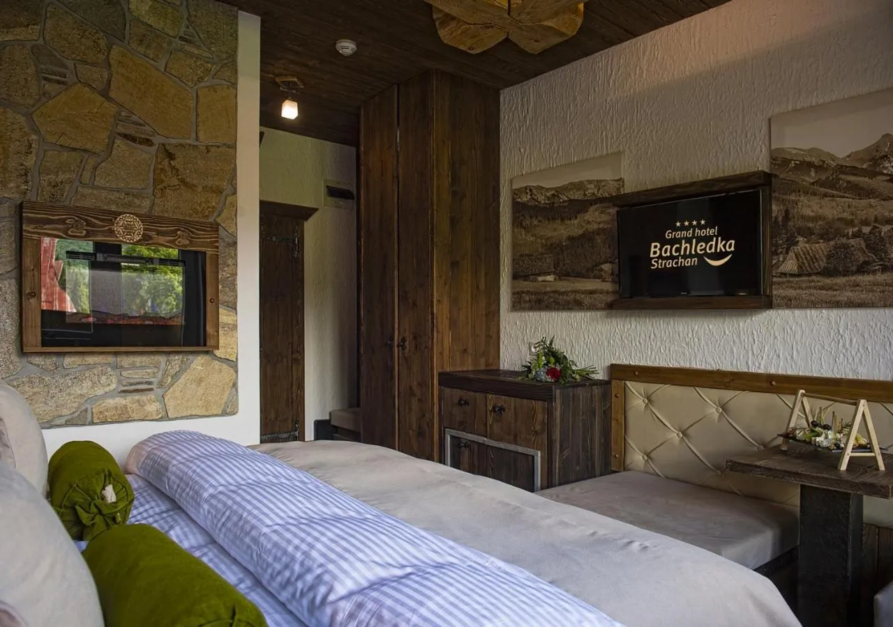 Balcony/Terrace, Bed in Grand Hotel**** Bachledka Strachan