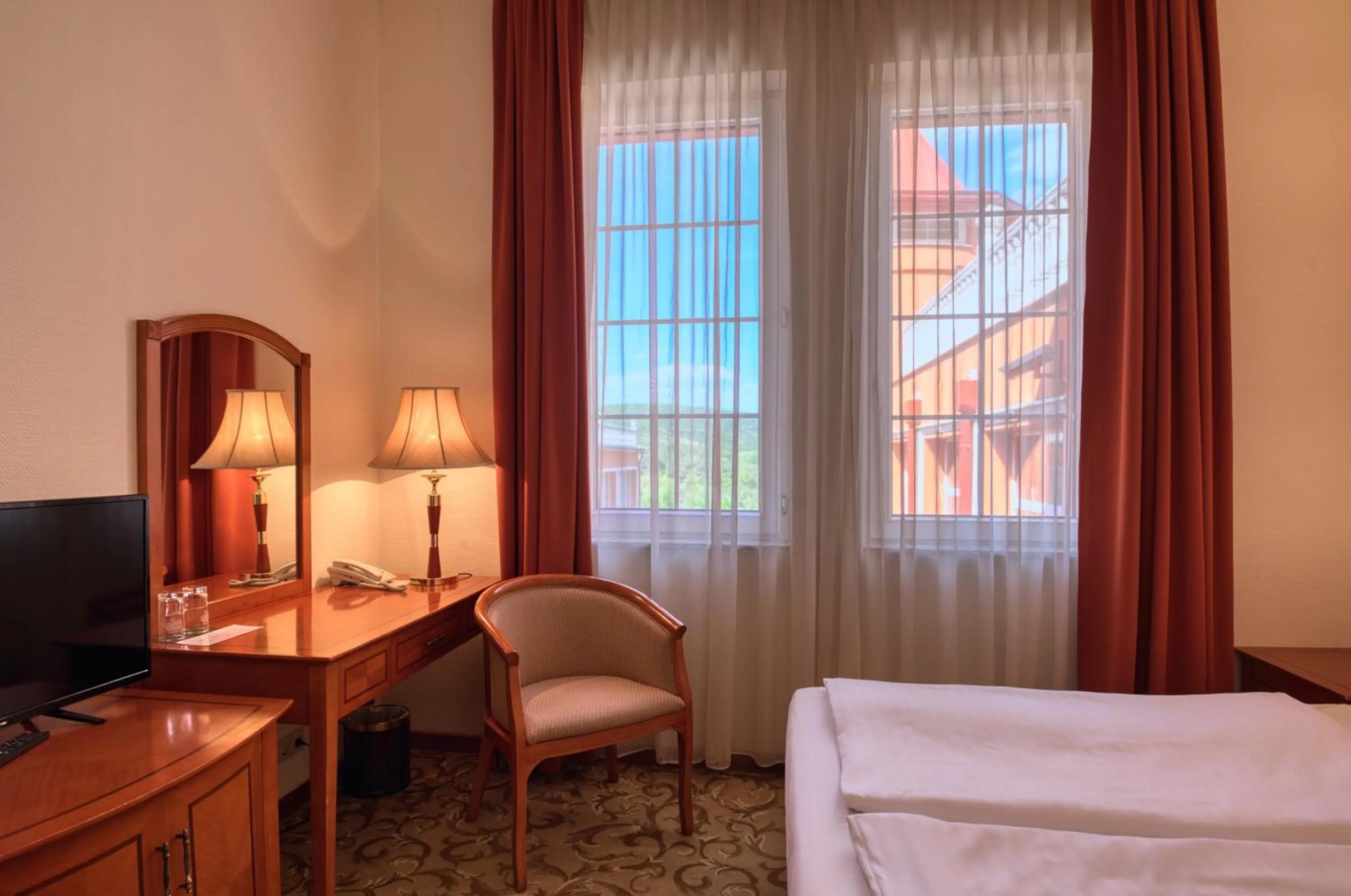 Bed in Hotel Bellevue Esztergom