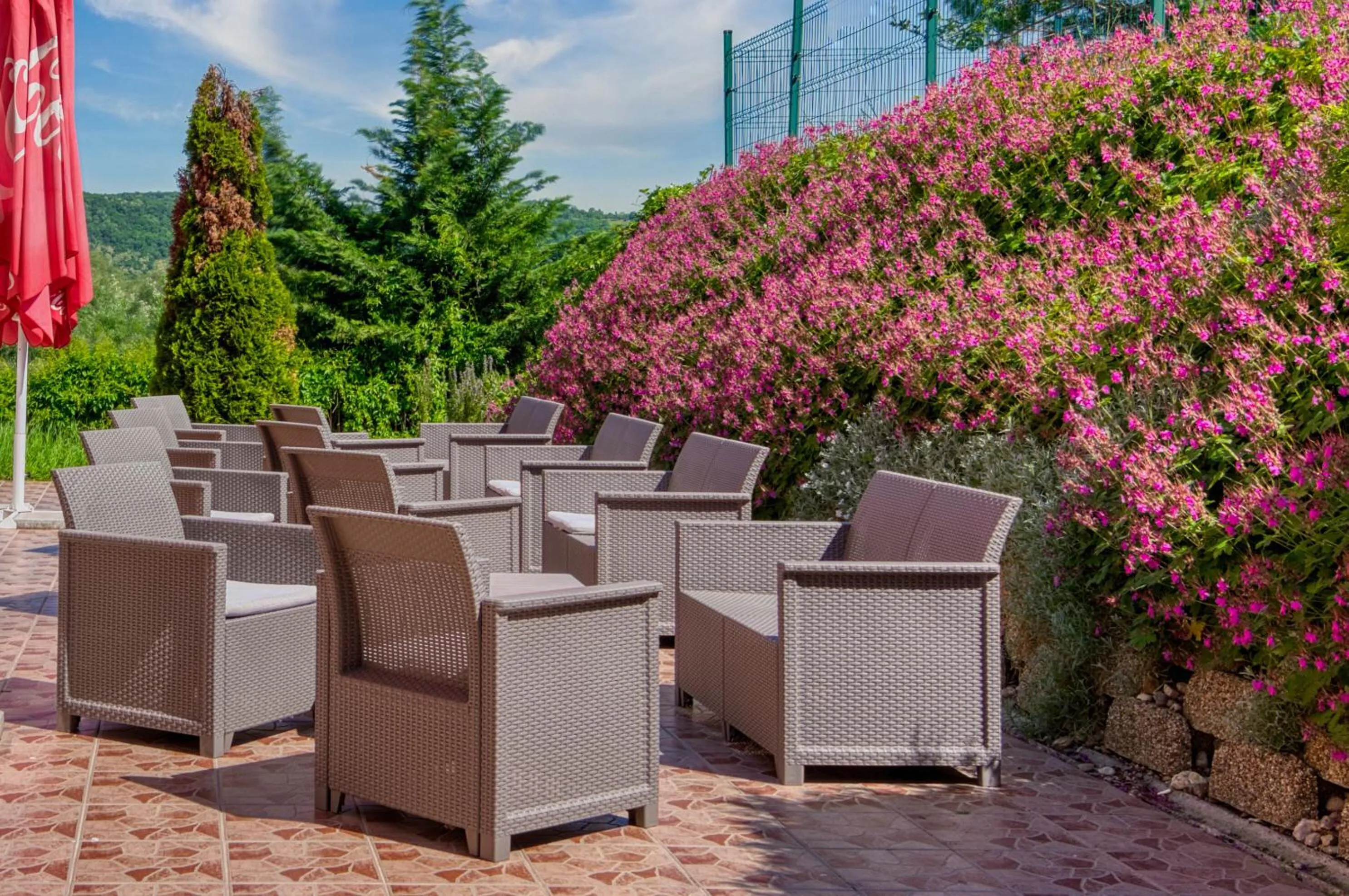 Garden in Hotel Bellevue Esztergom