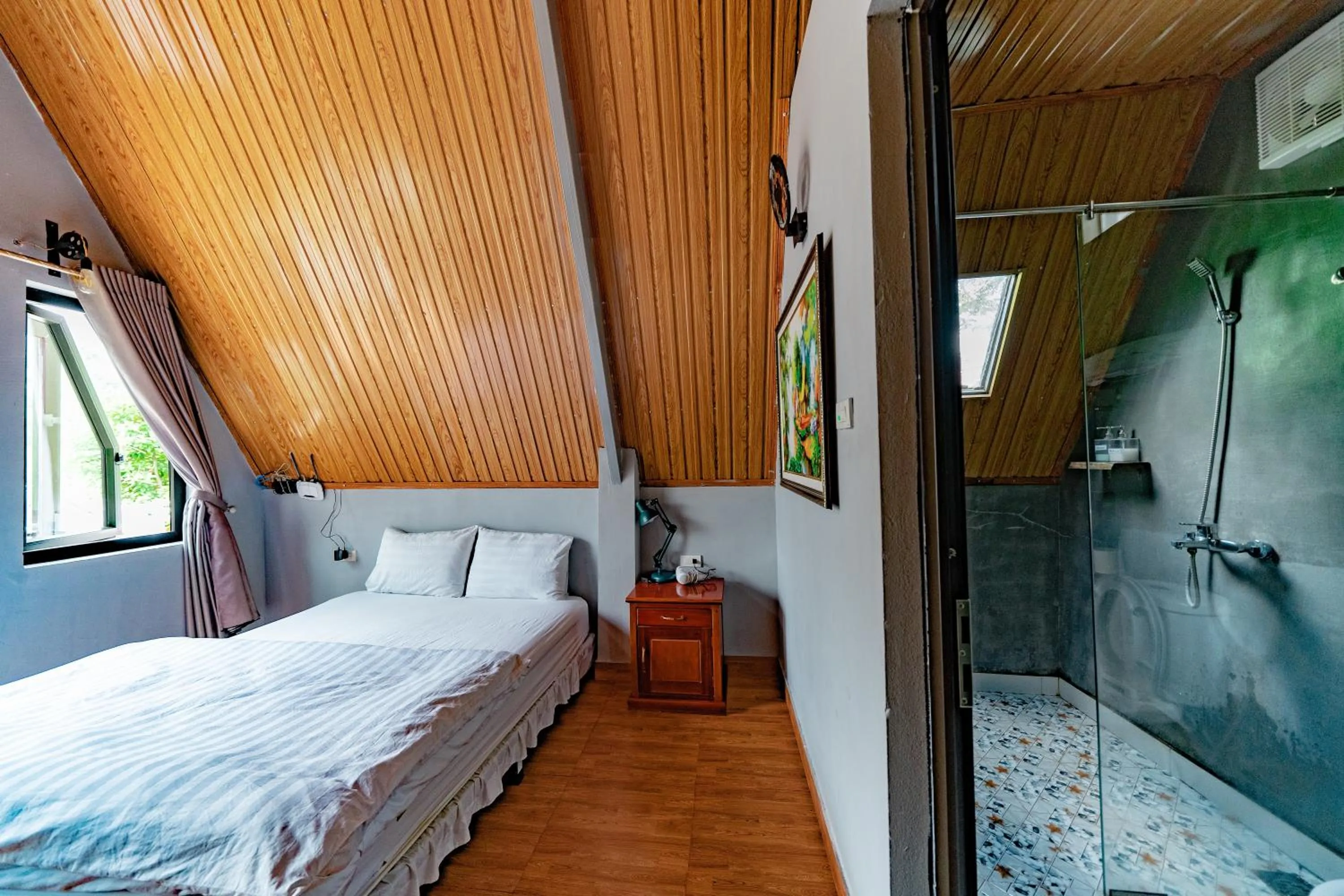 Bed in Carambola Bungalow