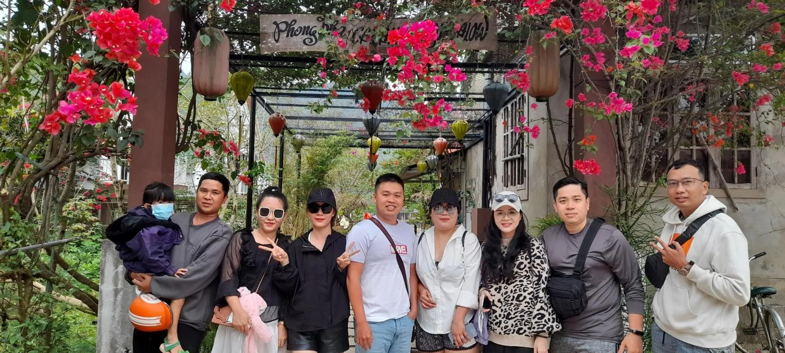 group of guests in Carambola Bungalow