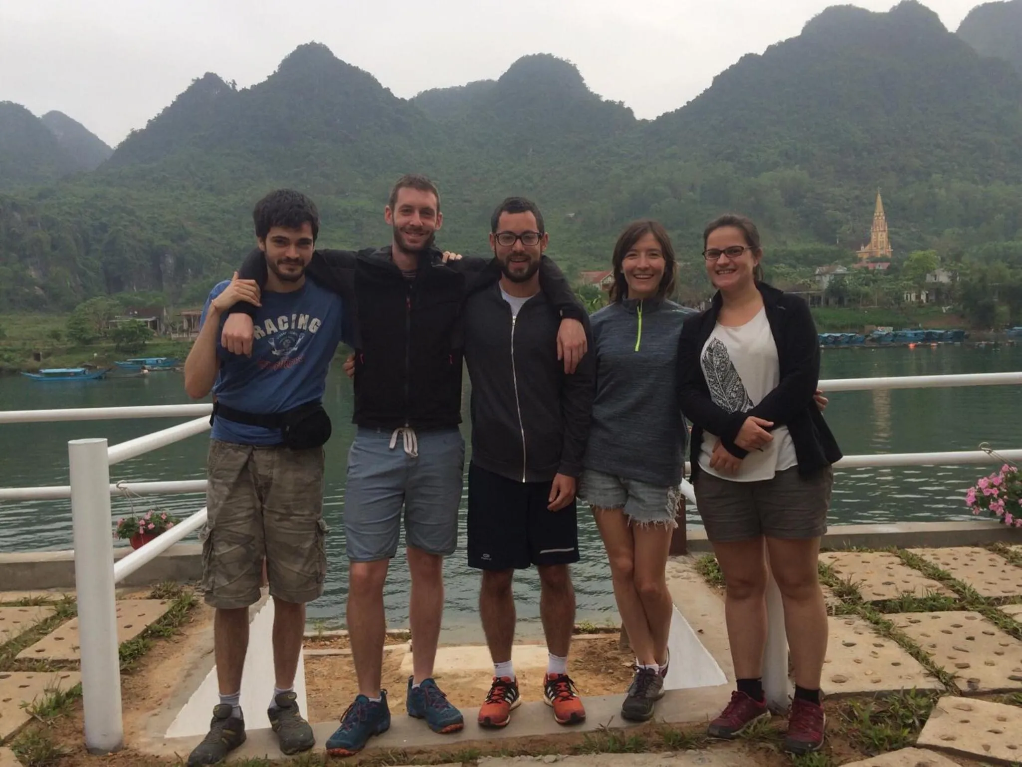 group of guests in Carambola Bungalow