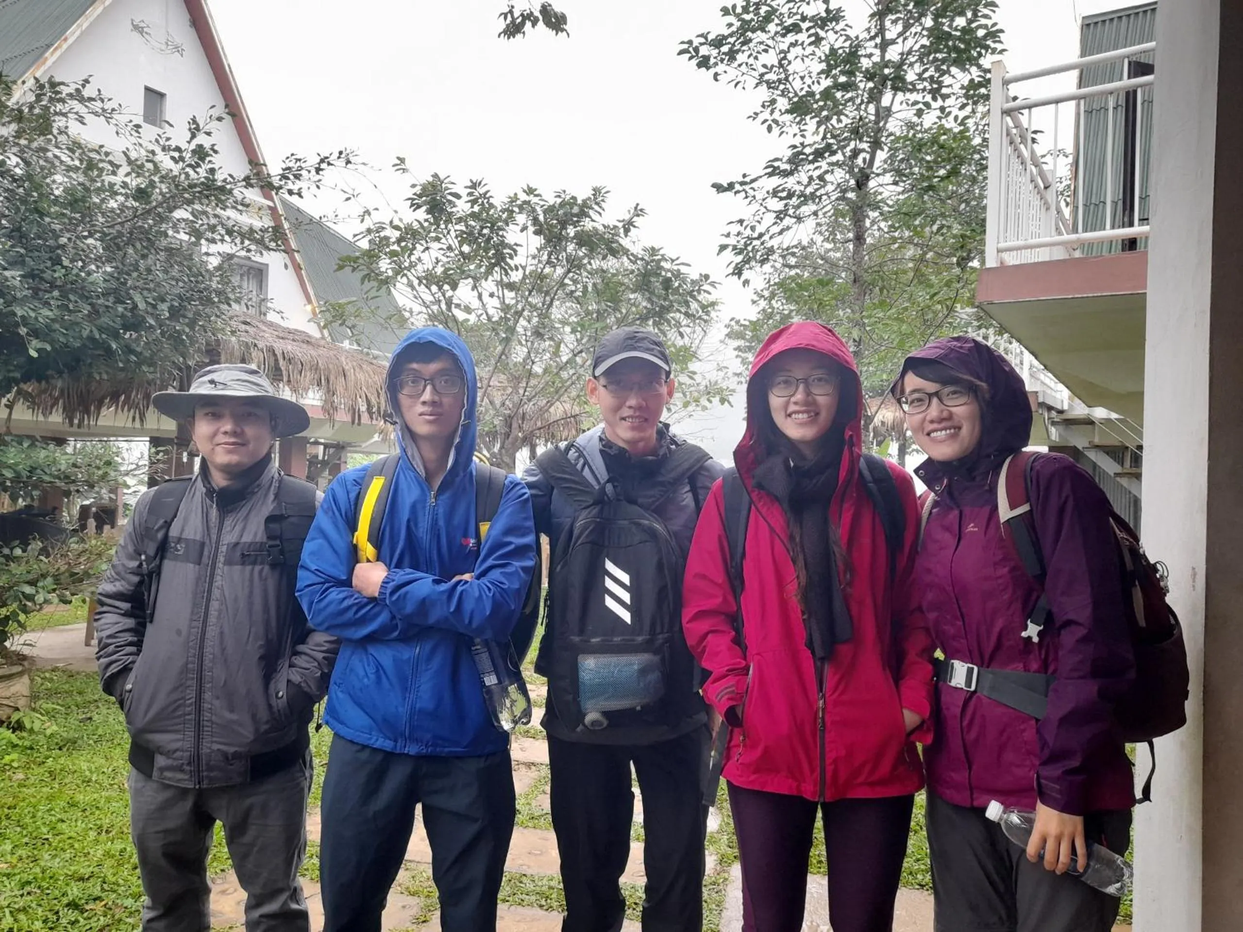 group of guests in Carambola Bungalow