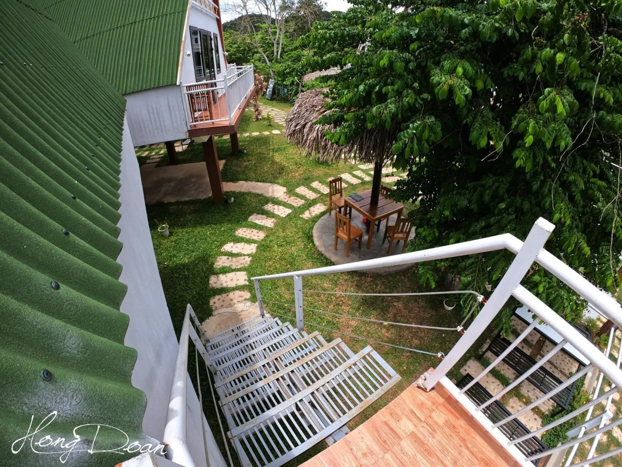 Garden view in Carambola Bungalow