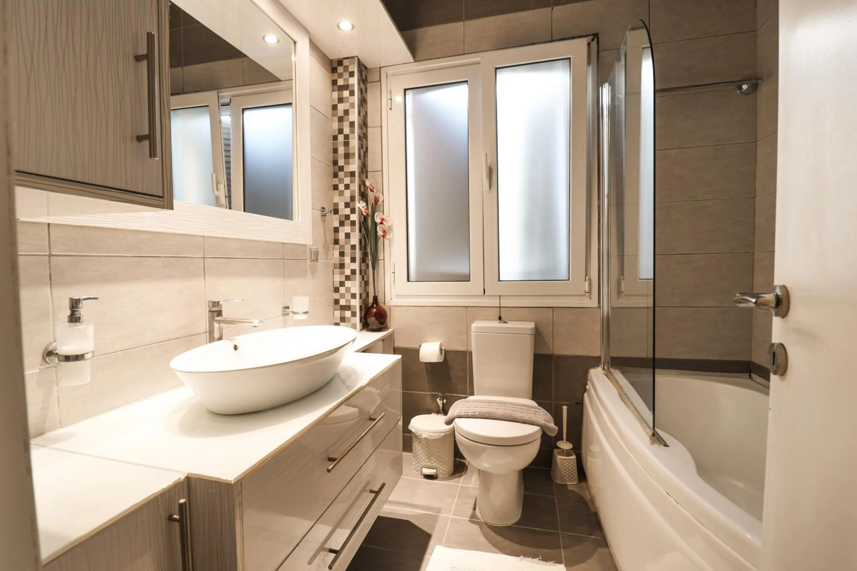 Bathroom in Corfu City Apartments